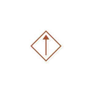 09 Diamond Waymarker Terracotta Vinyl Sticker - 3x3 - Main
