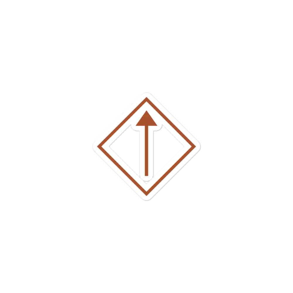Terracotta Diamond Waymarker Vinyl Sticker