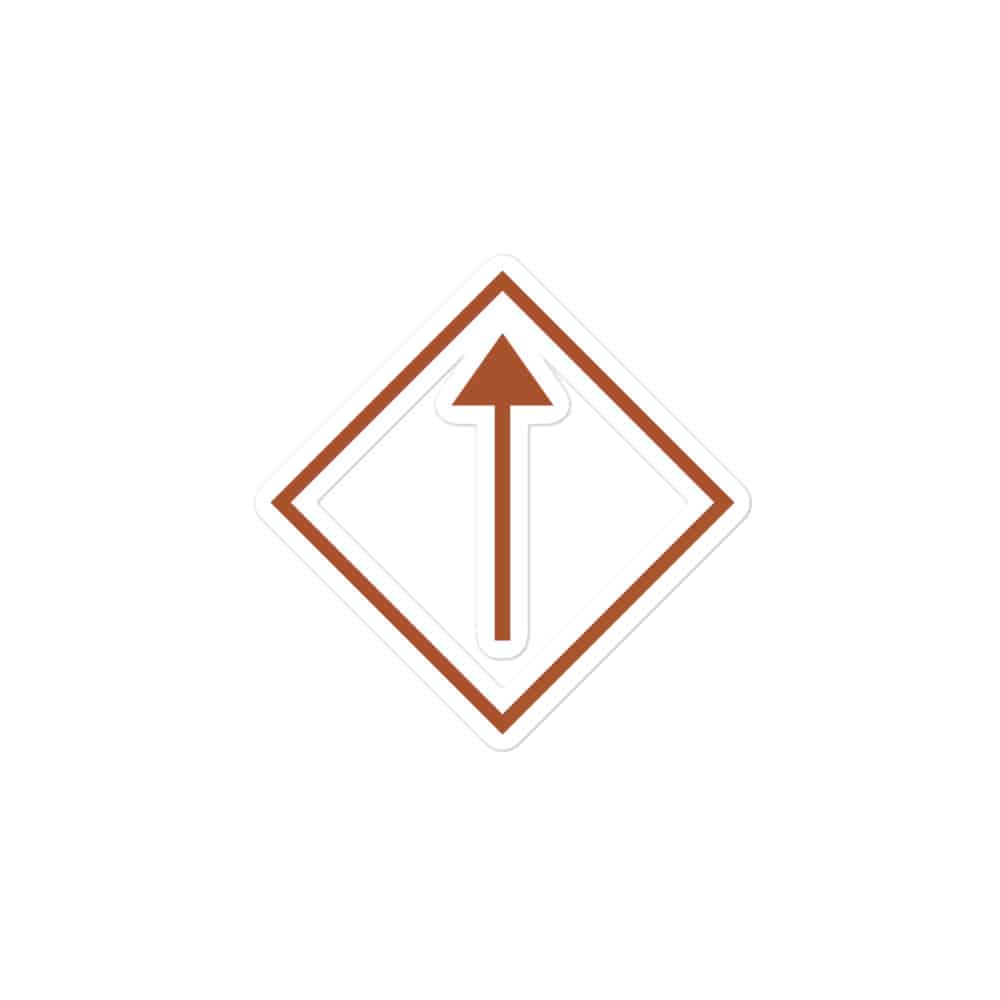 Terracotta Diamond Waymarker Vinyl Sticker