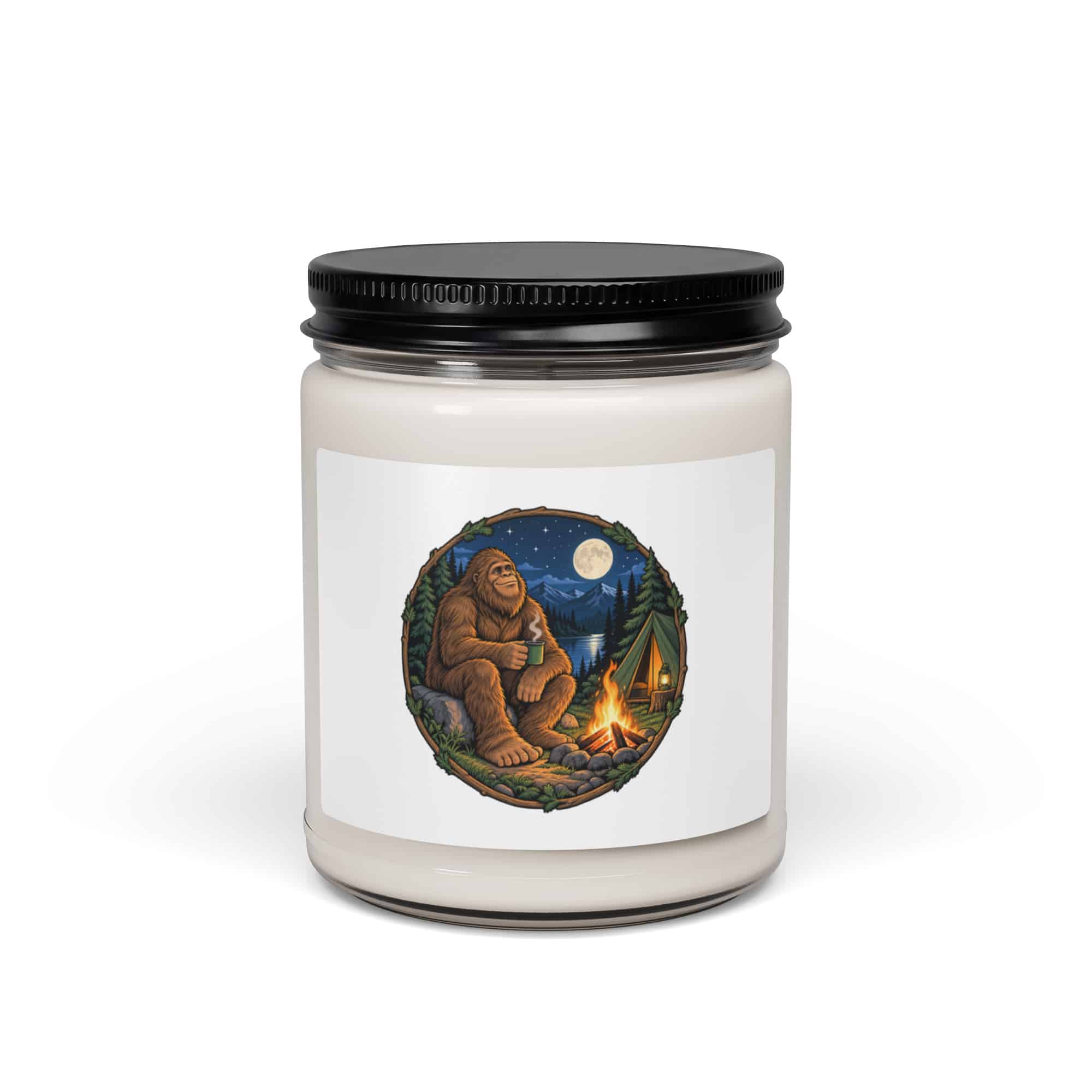 Campfire Bigfoot Candle