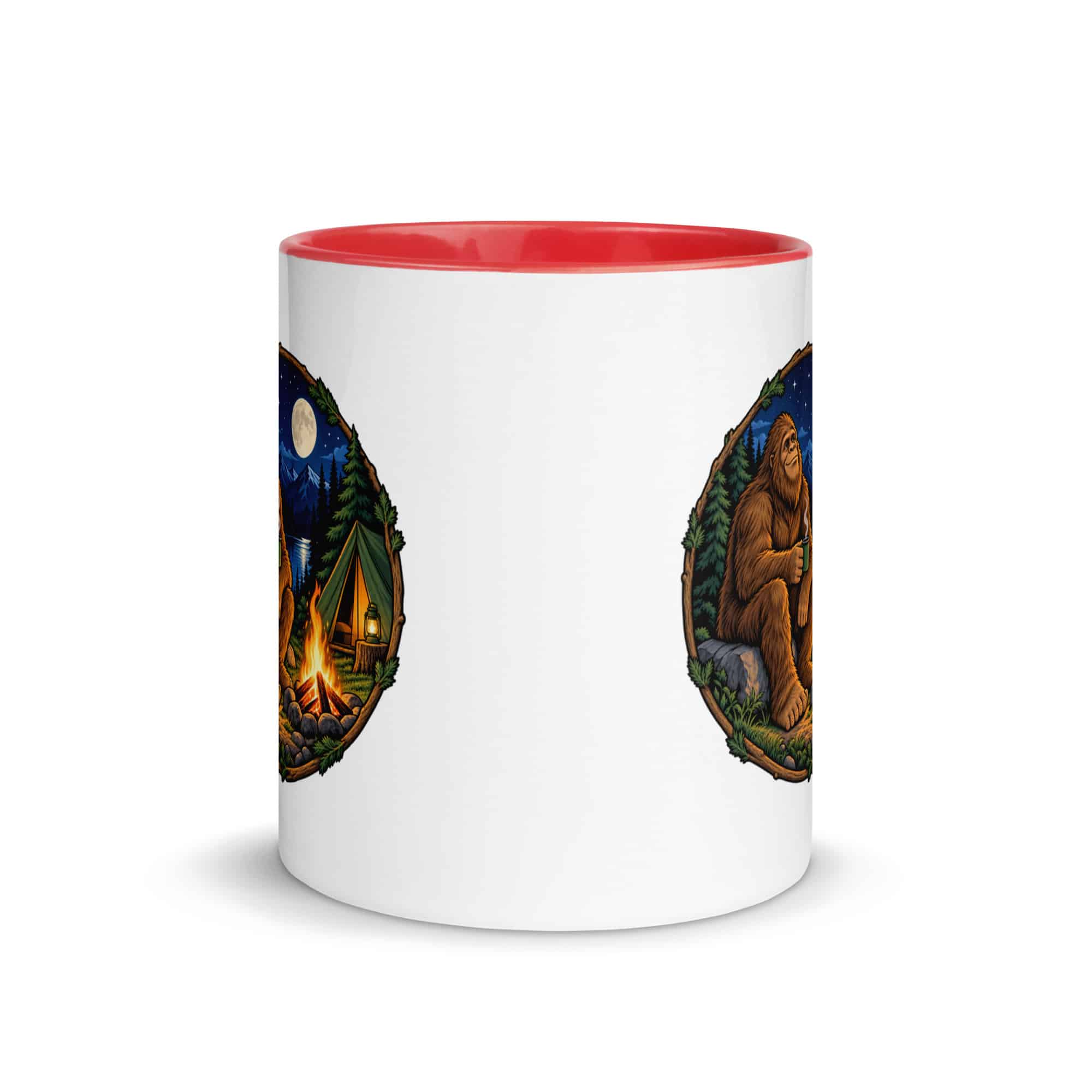 Campfire Bigfoot Color Inside Mug