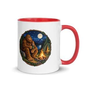 10 Bigfoot Campfire Color Inside Coffee Mug - 11 oz - Main