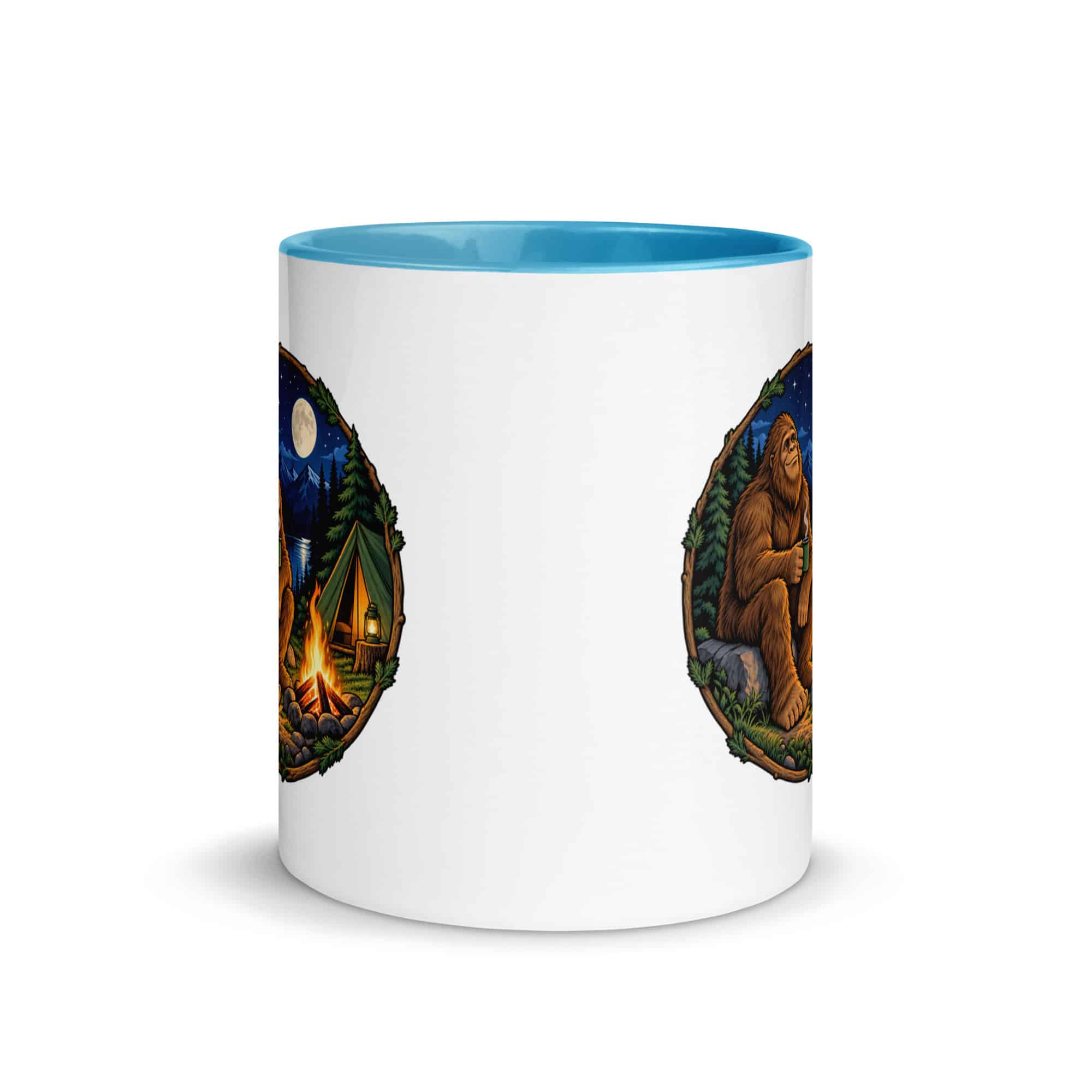 Campfire Bigfoot Color Inside Mug