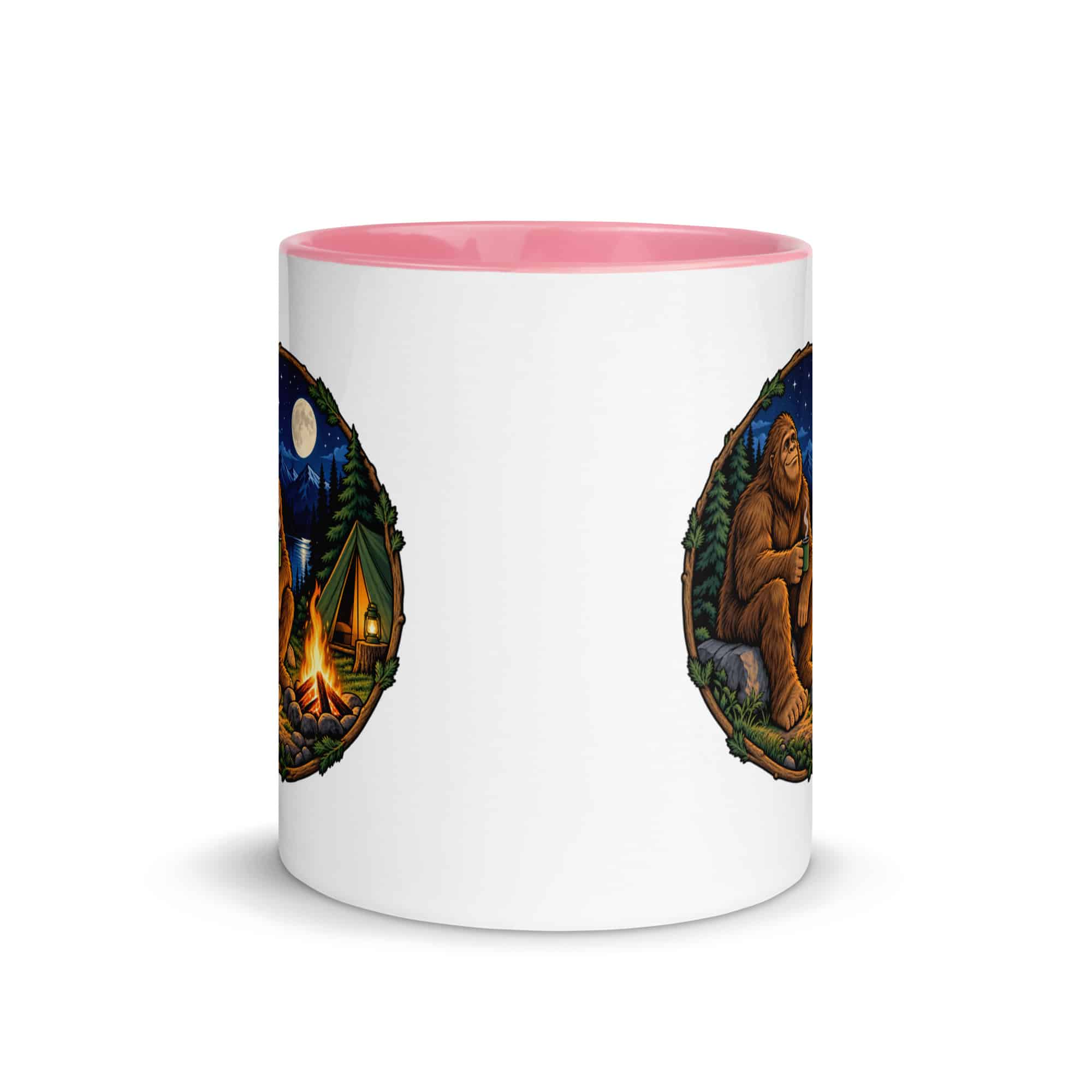 Campfire Bigfoot Color Inside Mug