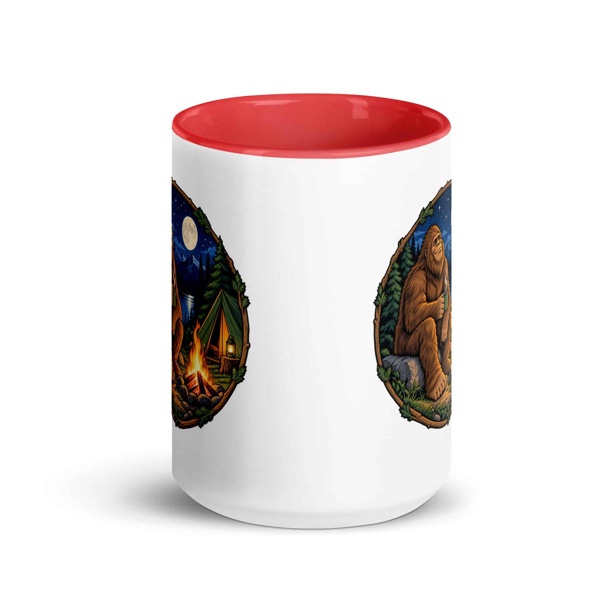 Campfire Bigfoot Color Inside Mug