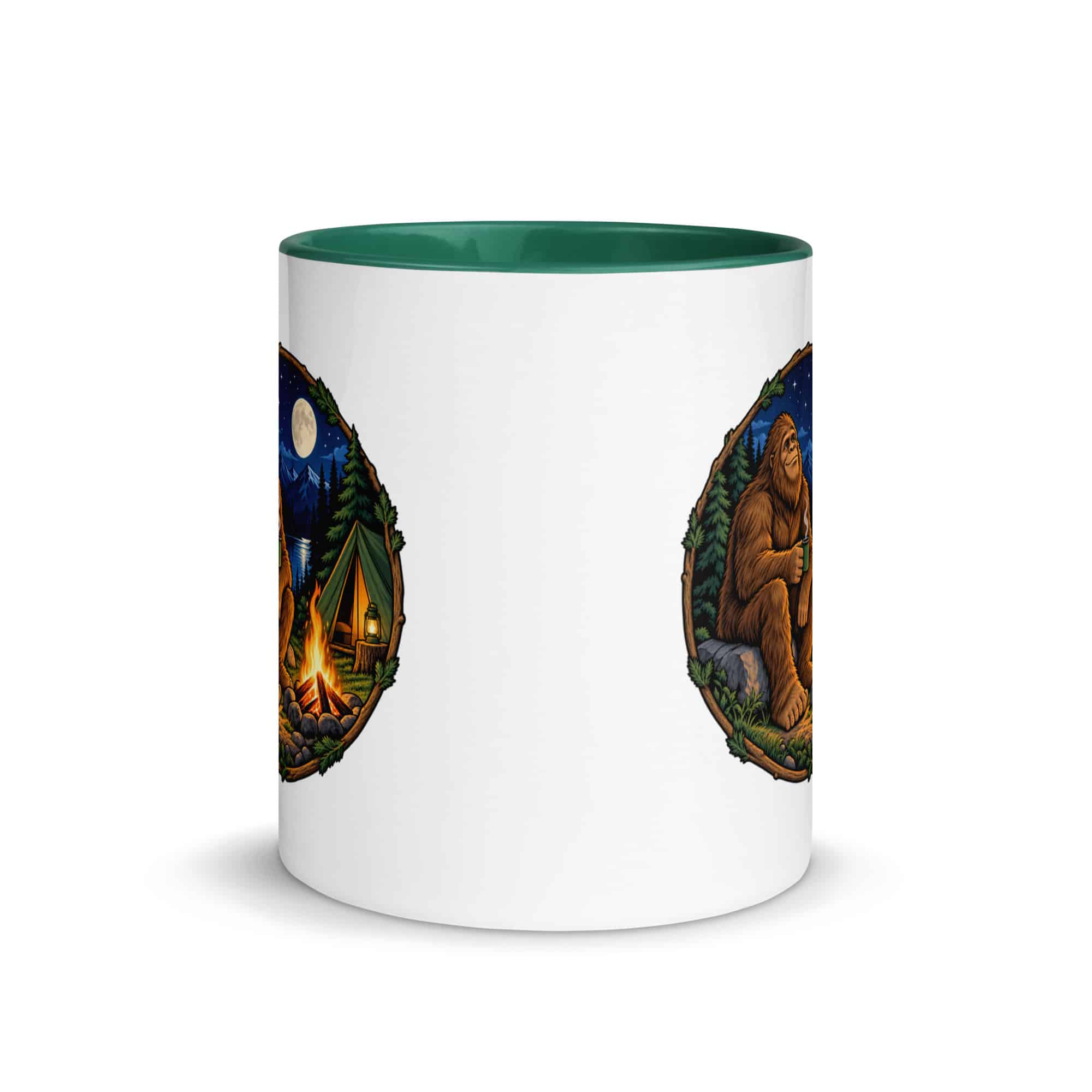 Campfire Bigfoot Color Inside Mug