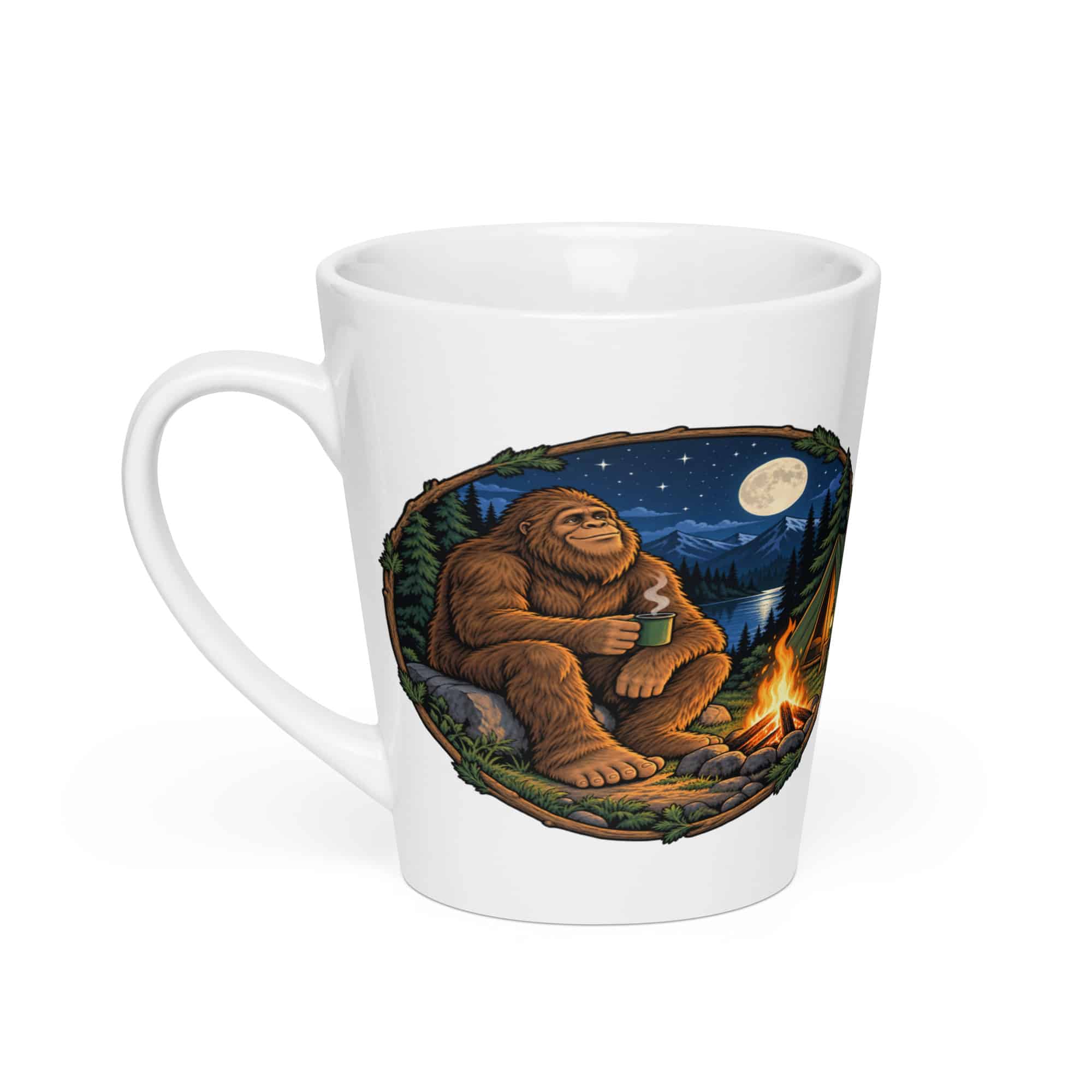 Bigfoot Campfire Coffee Latte Mug