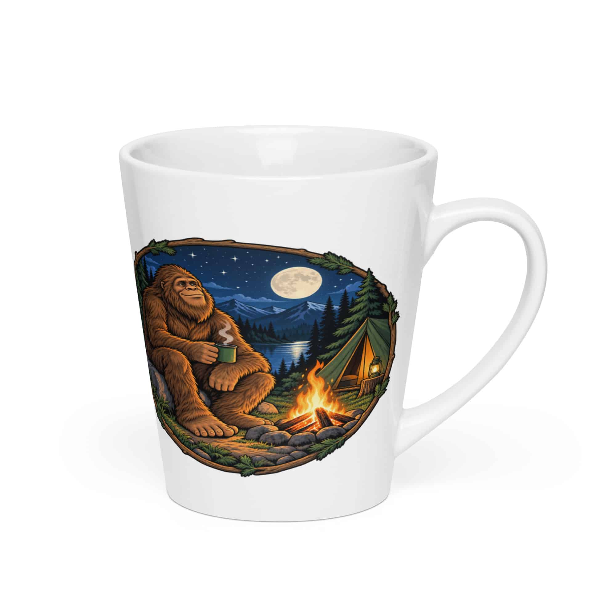 Bigfoot Campfire Coffee Latte Mug