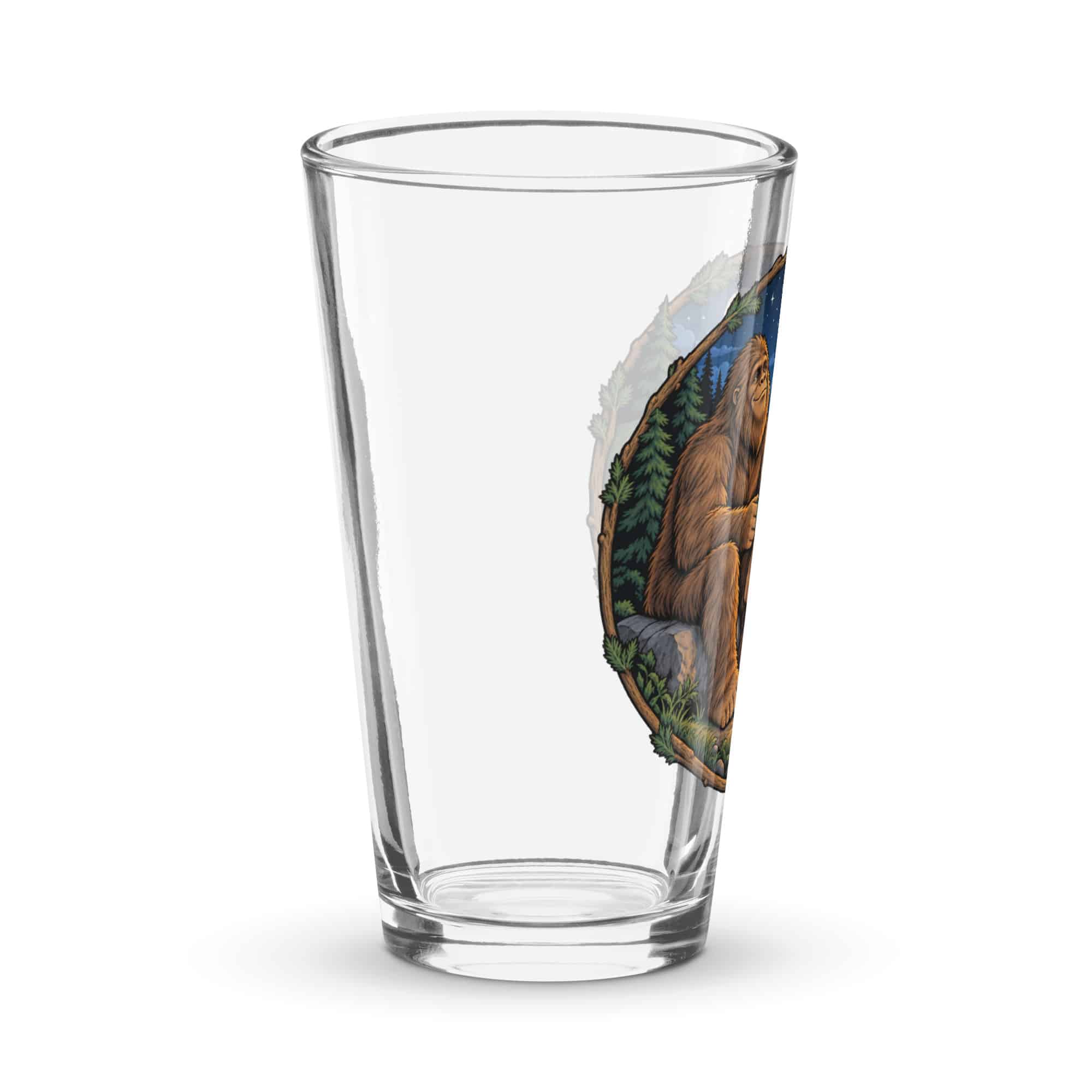 Moonlit Campfire Bigfoot Pint Glass