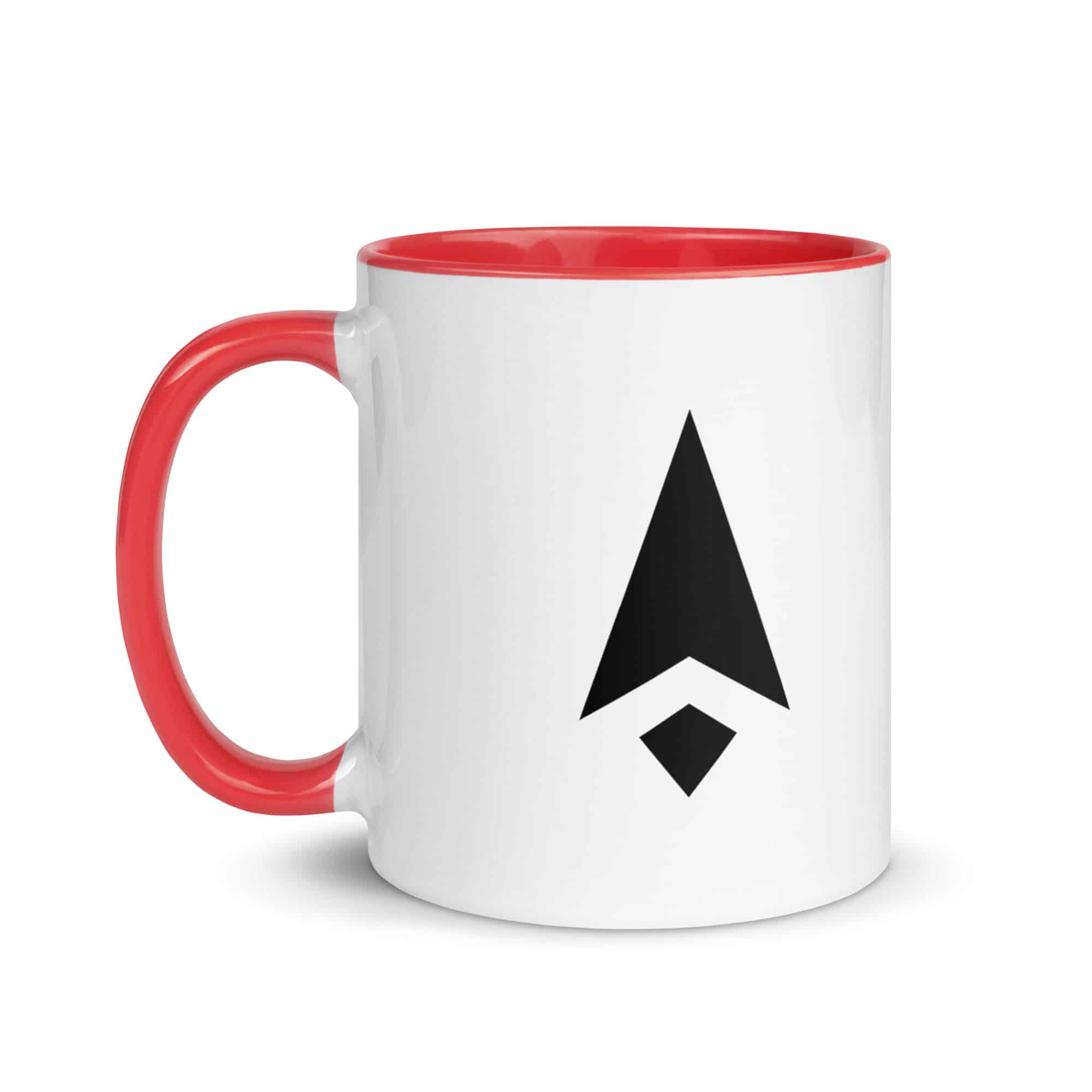 Black Compass Arrow Color Inside Mug