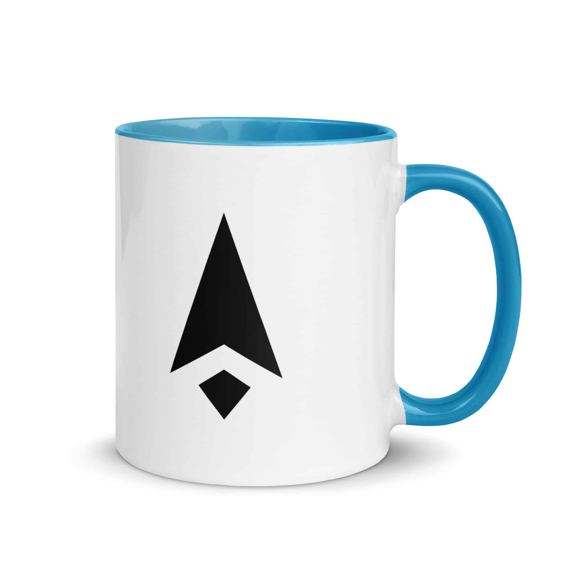 Black Compass Arrow Color Inside Mug