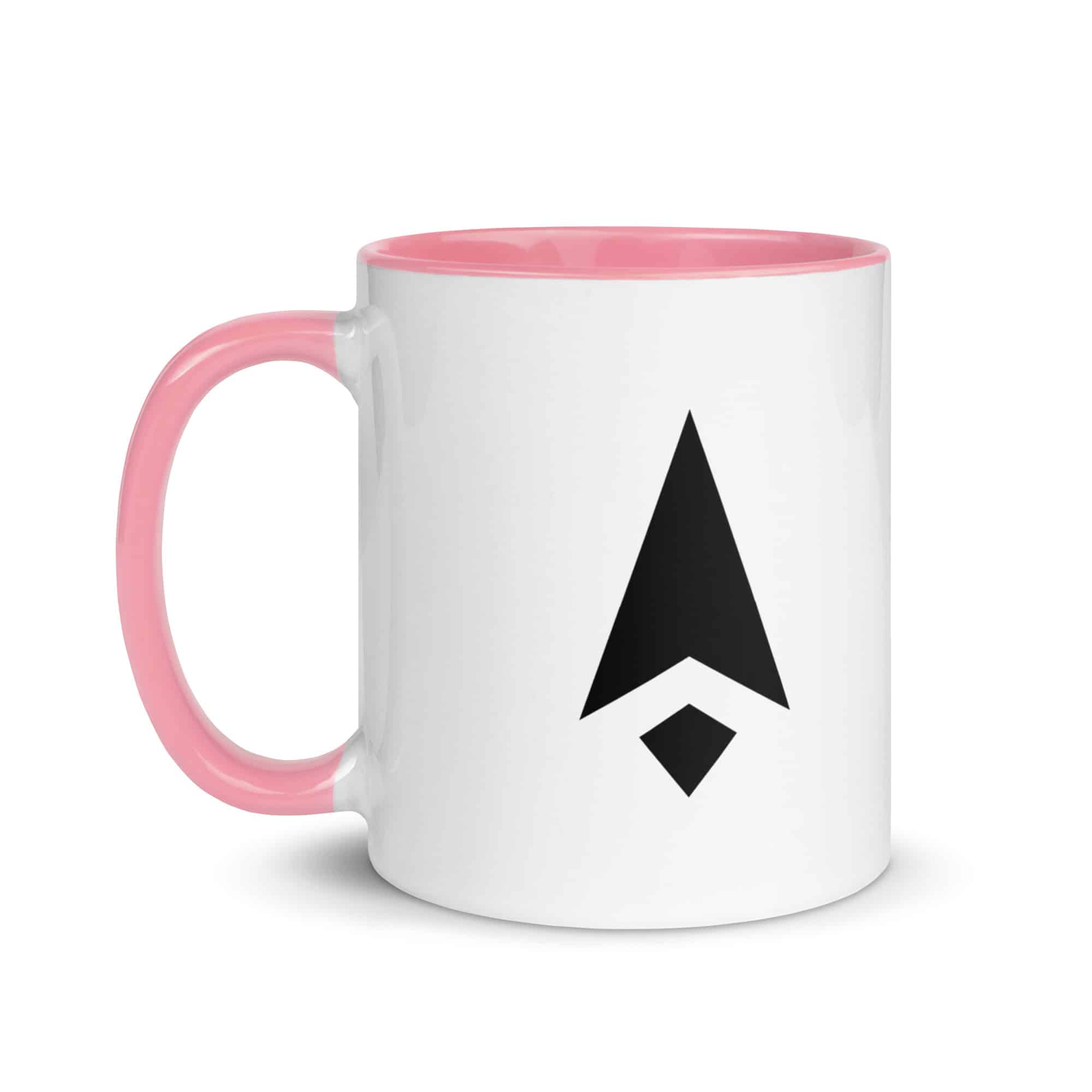 Black Compass Arrow Color Inside Mug