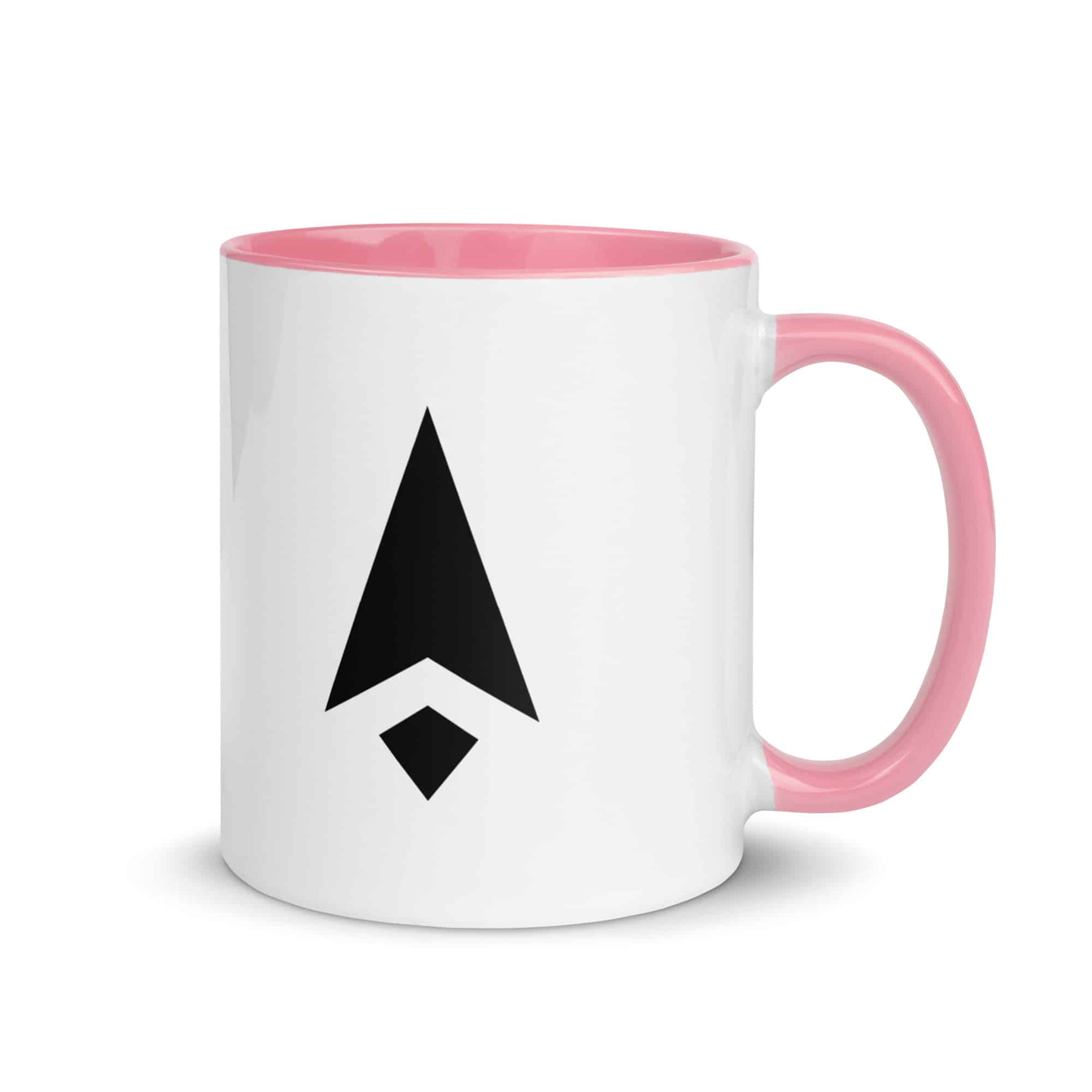 Black Compass Arrow Color Inside Mug