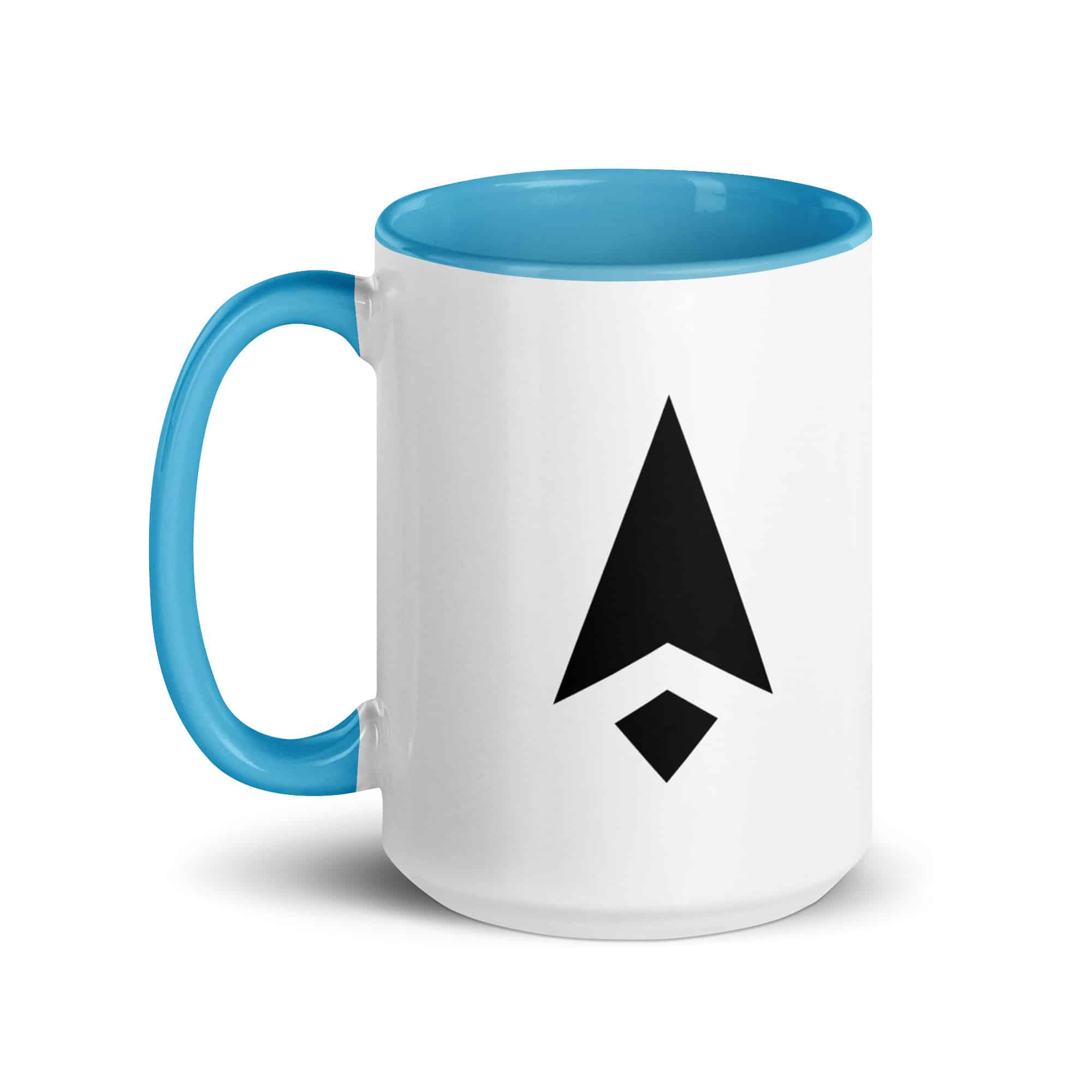 Black Compass Arrow Color Inside Mug