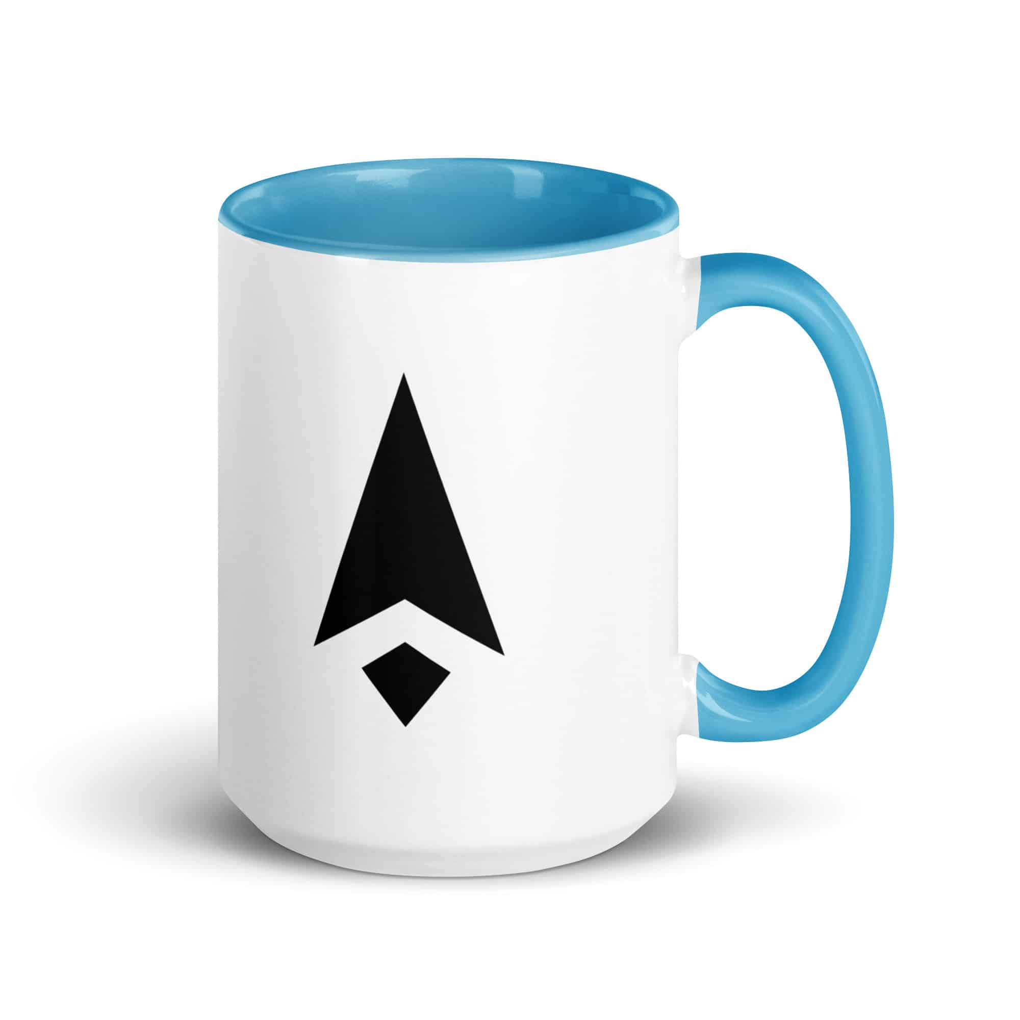 Black Compass Arrow Color Inside Mug