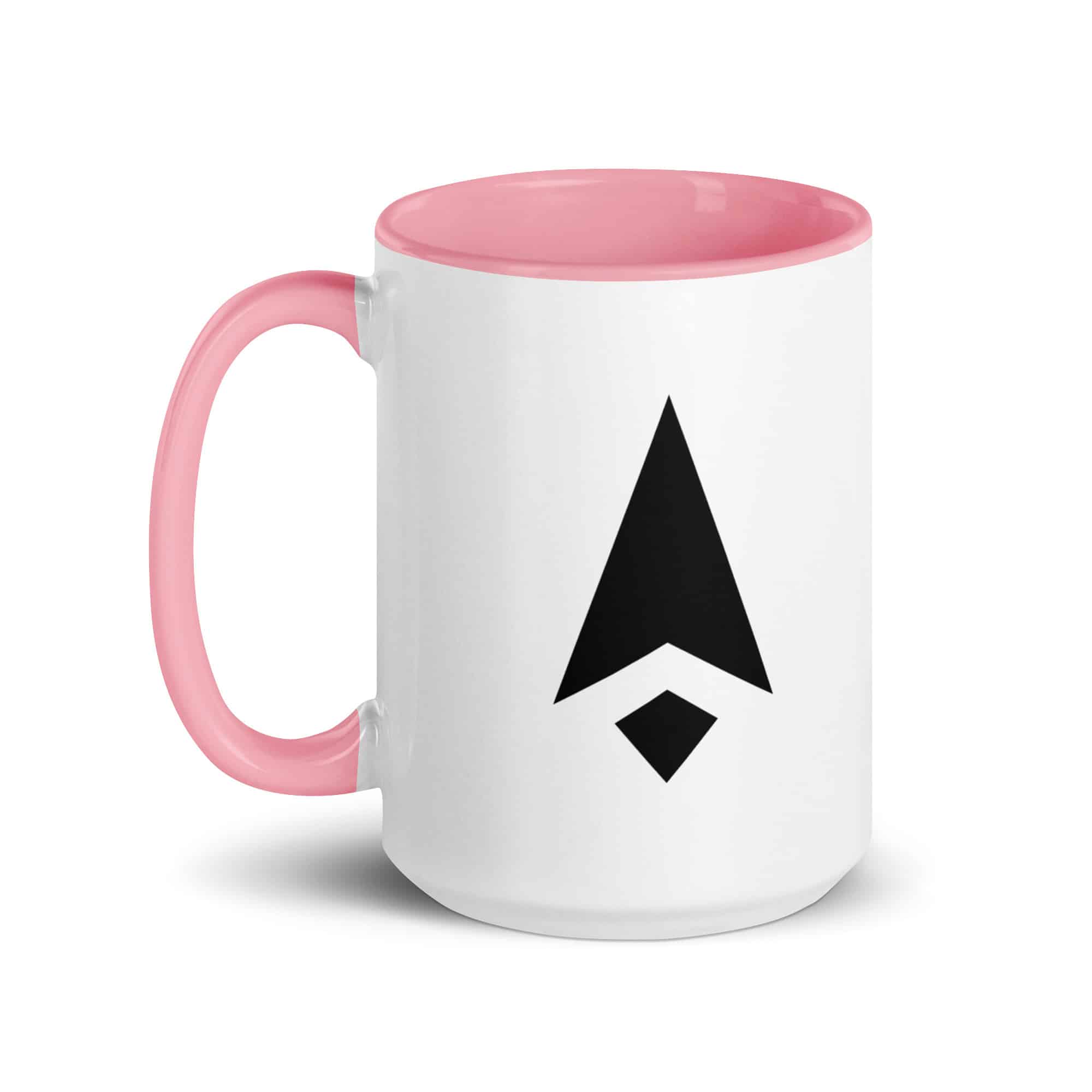 Black Compass Arrow Color Inside Mug