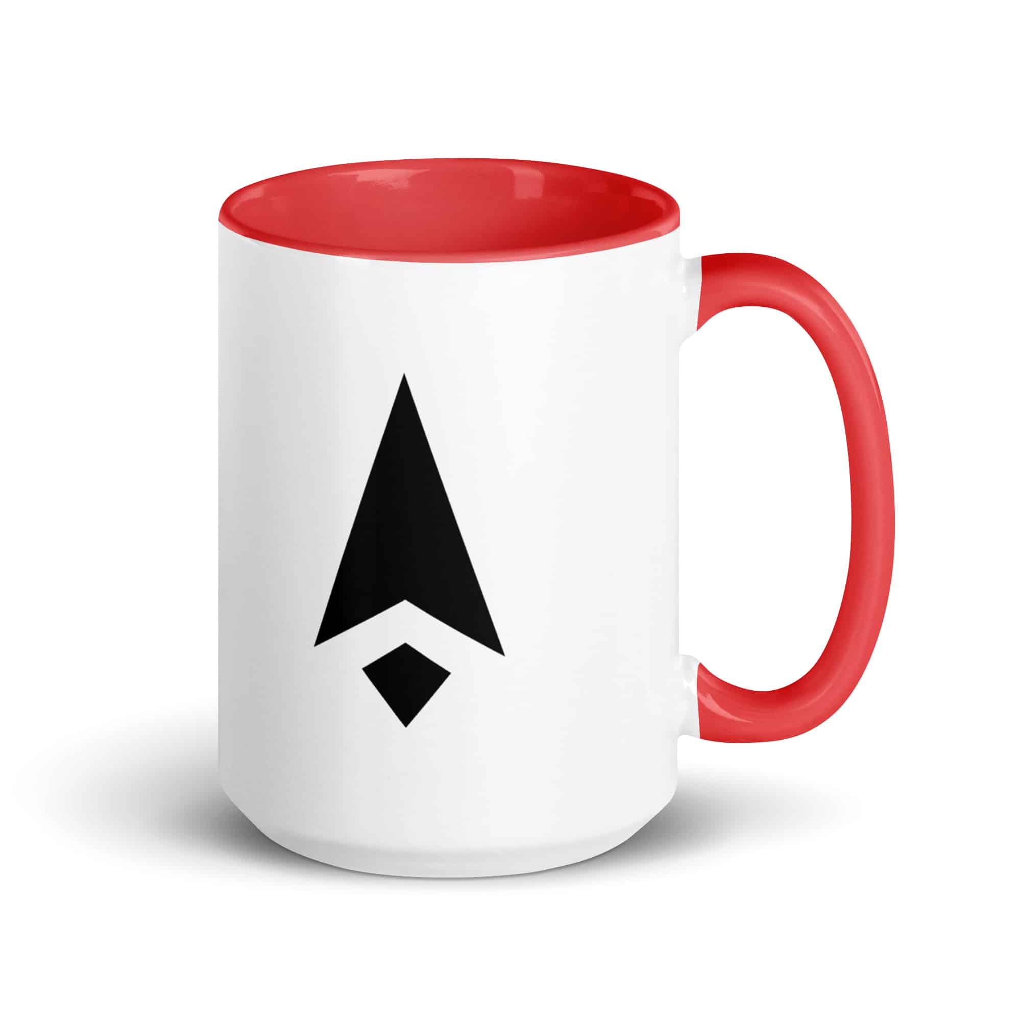Black Compass Arrow Color Inside Mug