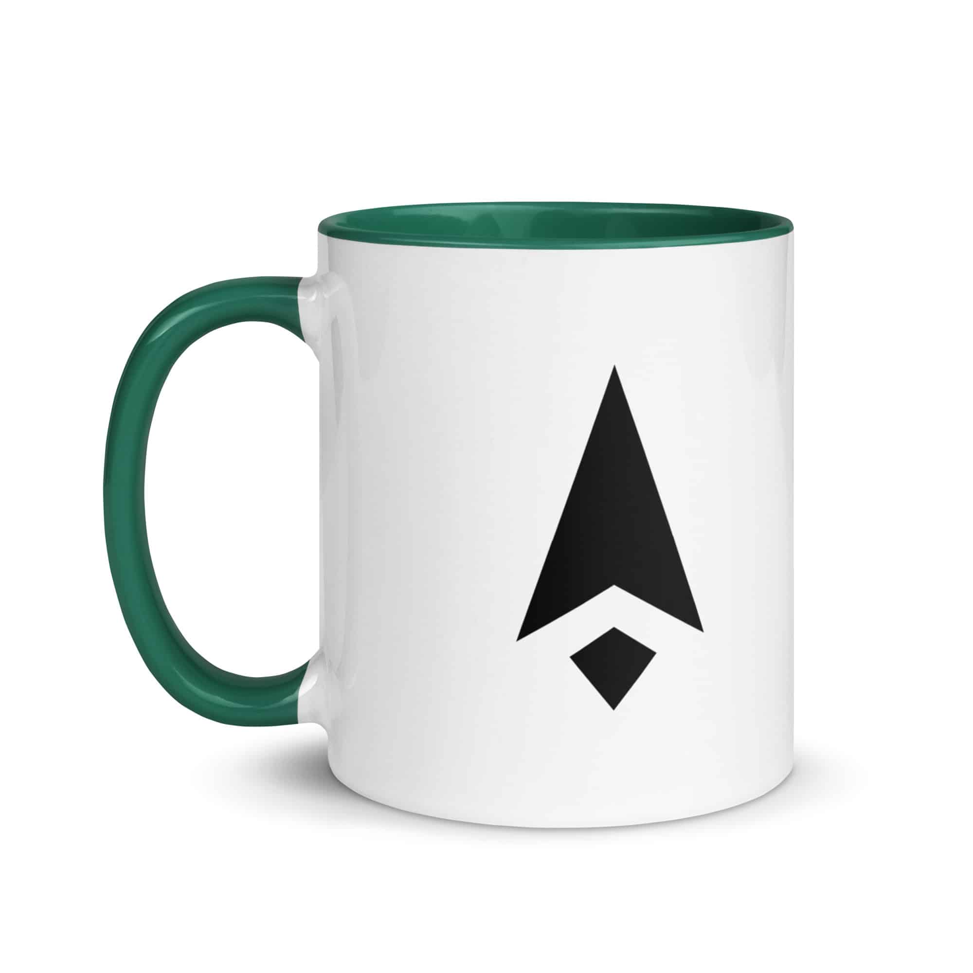 Black Compass Arrow Color Inside Mug