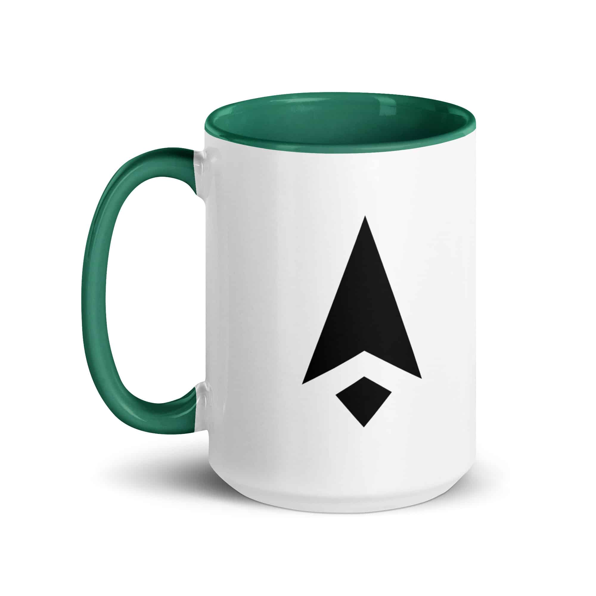 Black Compass Arrow Color Inside Mug