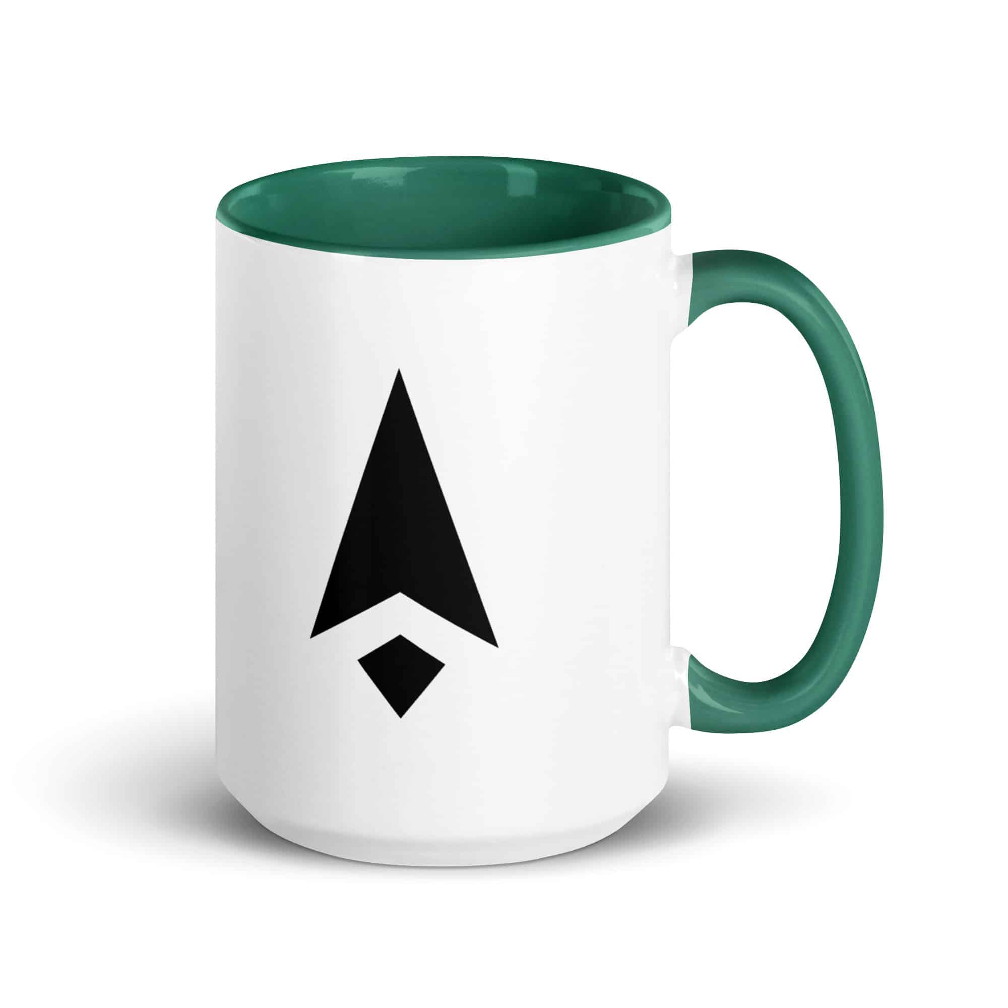 Black Compass Arrow Color Inside Mug