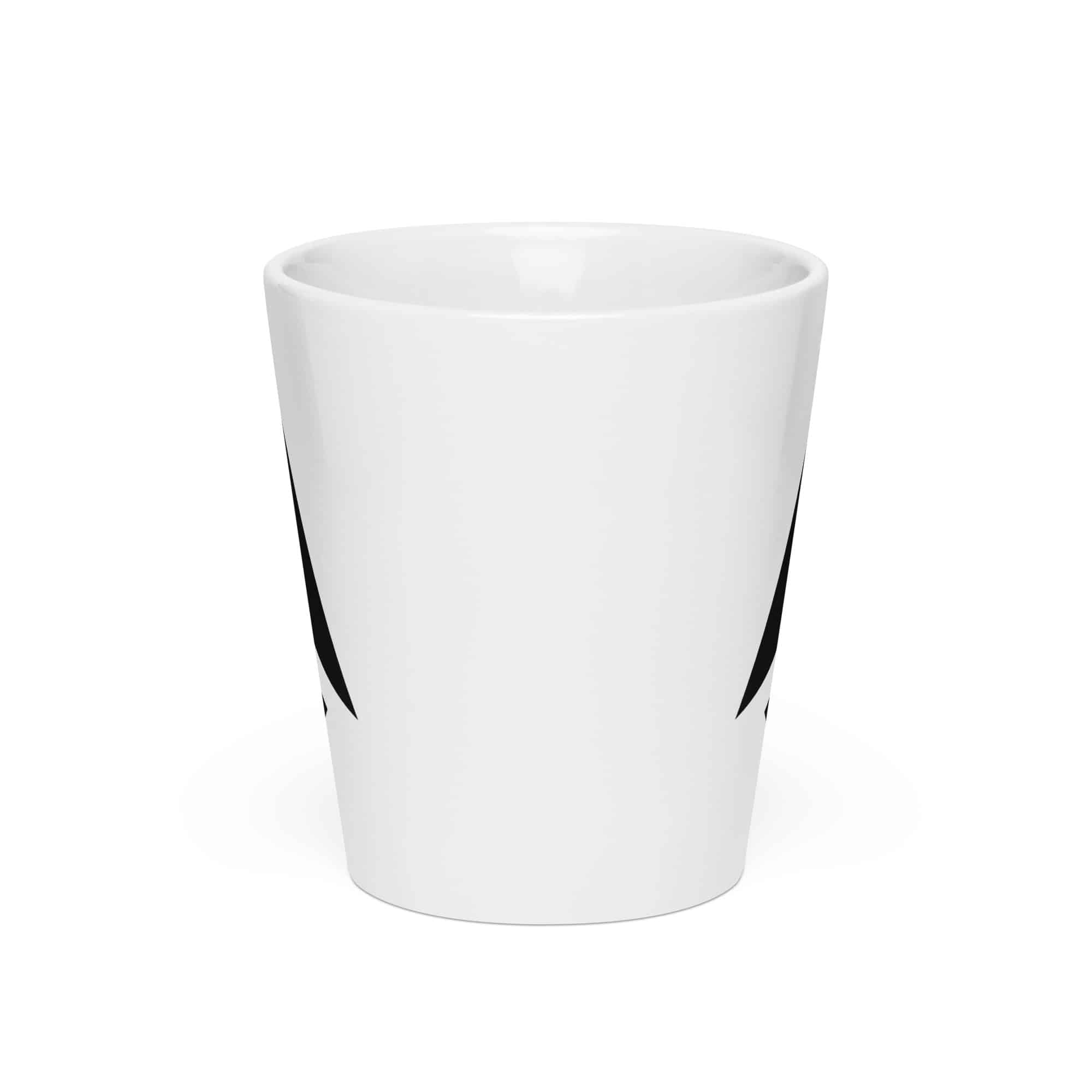 Black Compass Arrow Latte Mug