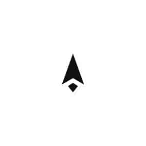 10 Compass Arrow Black Die-Cut Magnet - 3″×3″ - Main