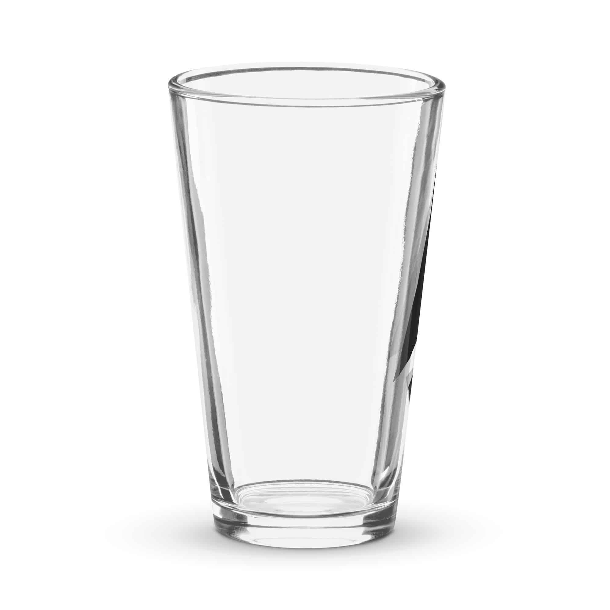 Black Compass Arrow Pint Glass