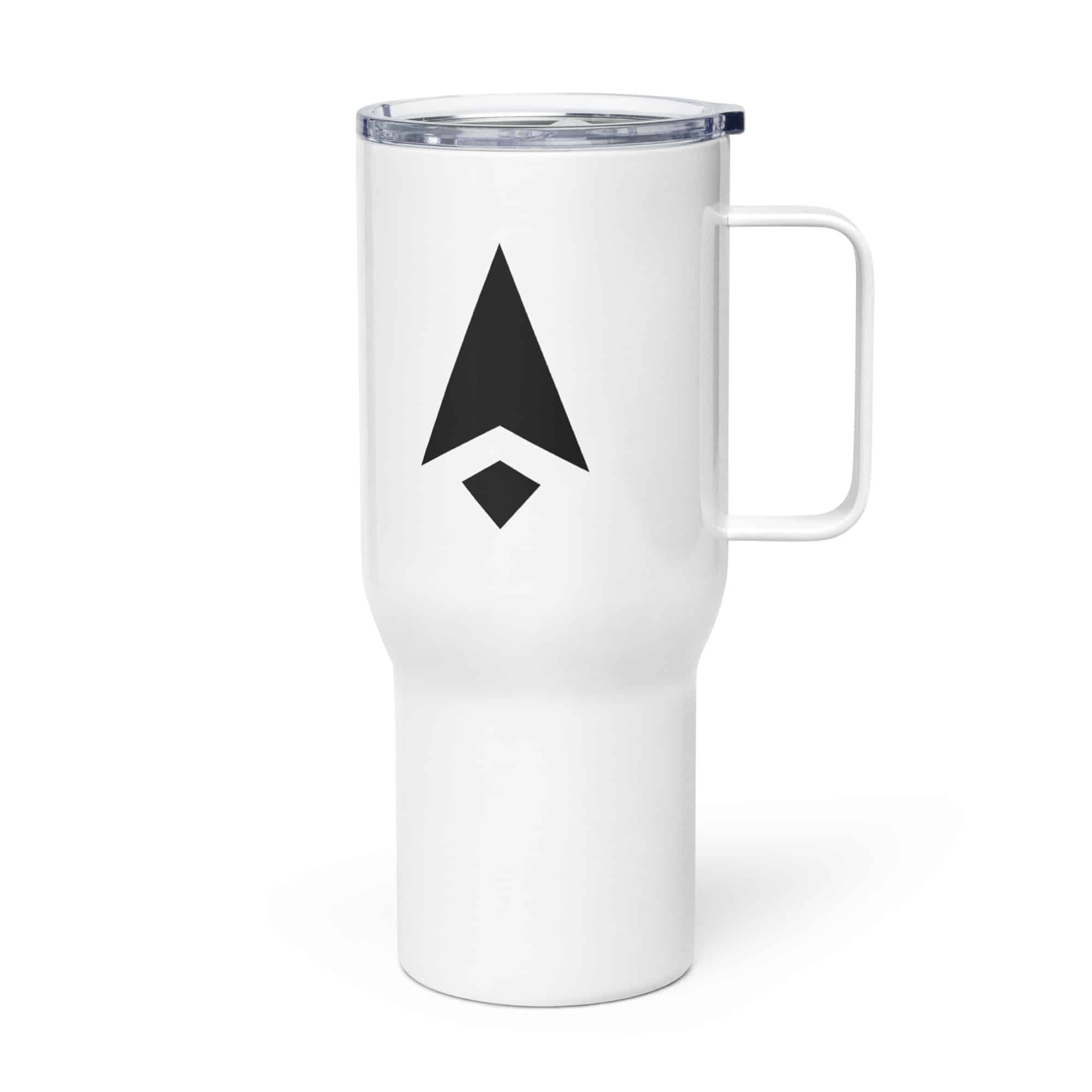 Black Compass Arrow Travel Mug