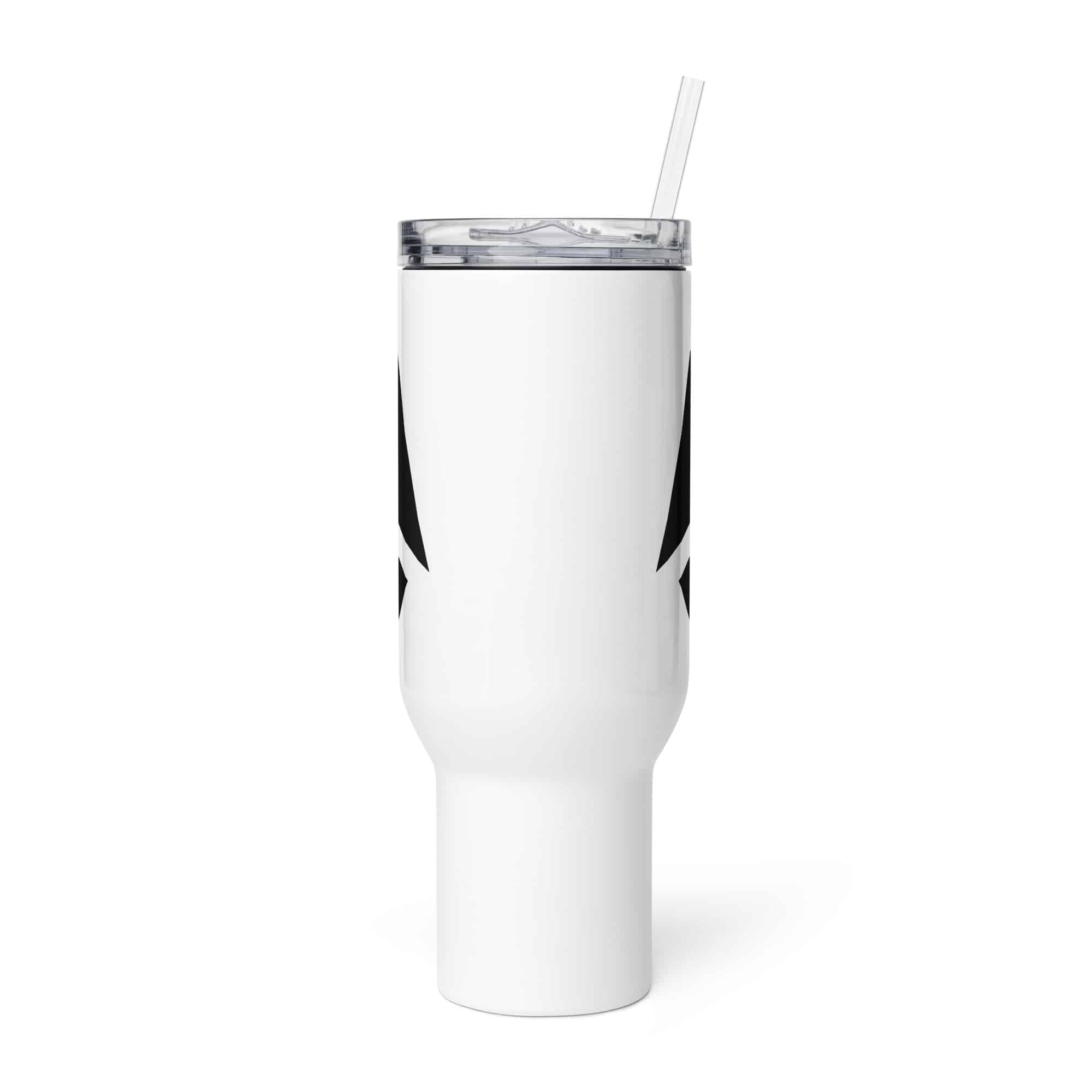 Black Compass Arrow Travel Mug
