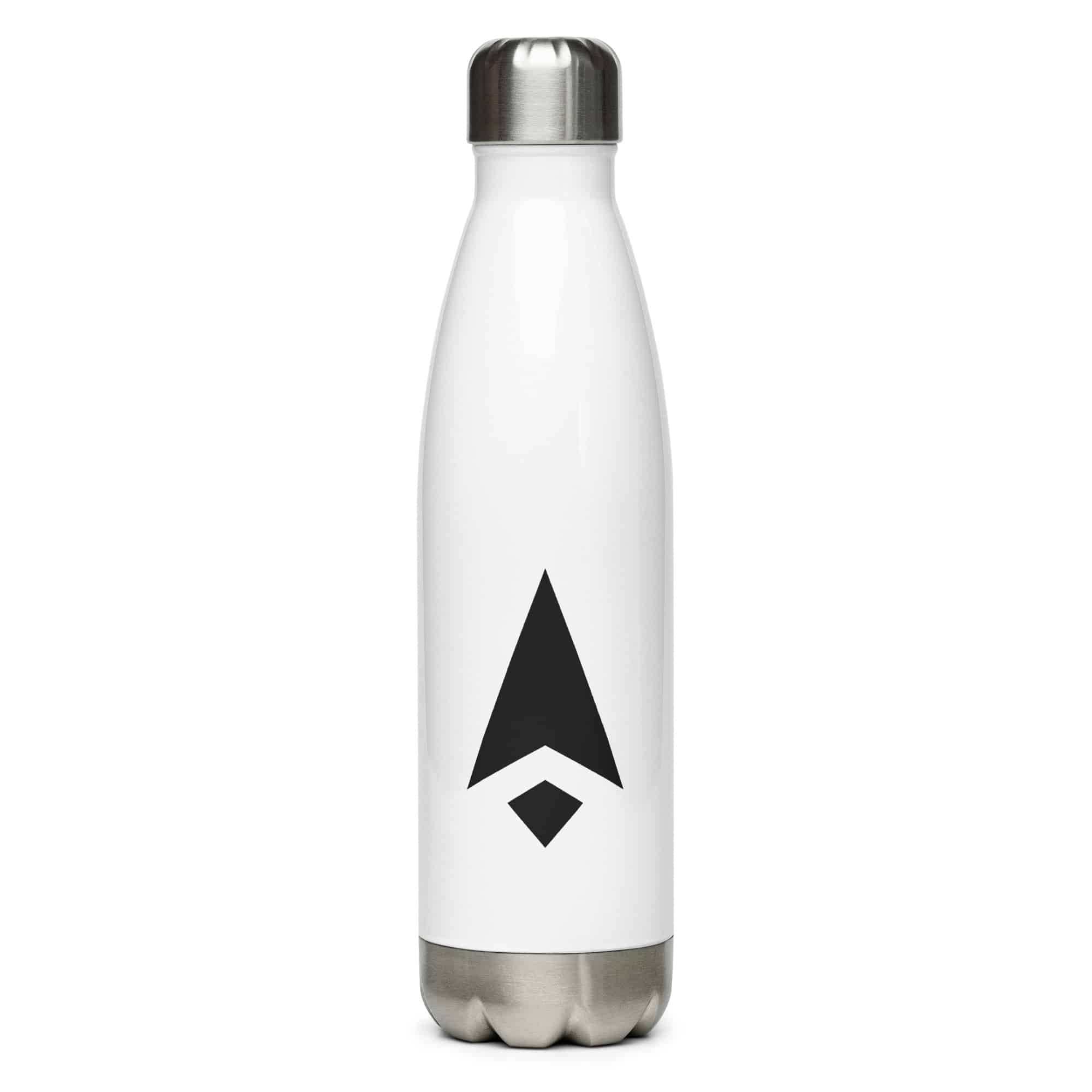 Black Compass Arrow Water Bottle