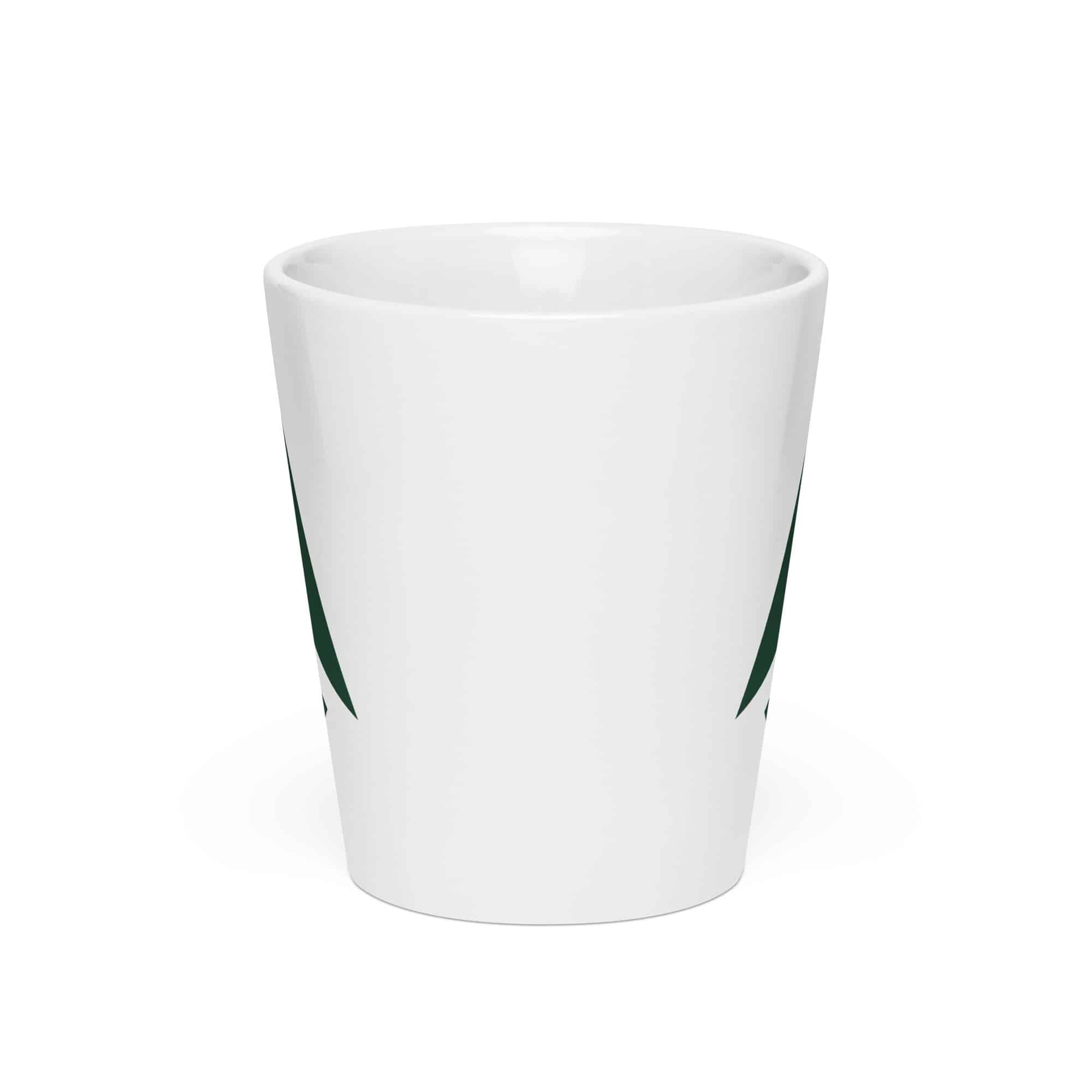Forest Green Compass Arrow Latte Mug
