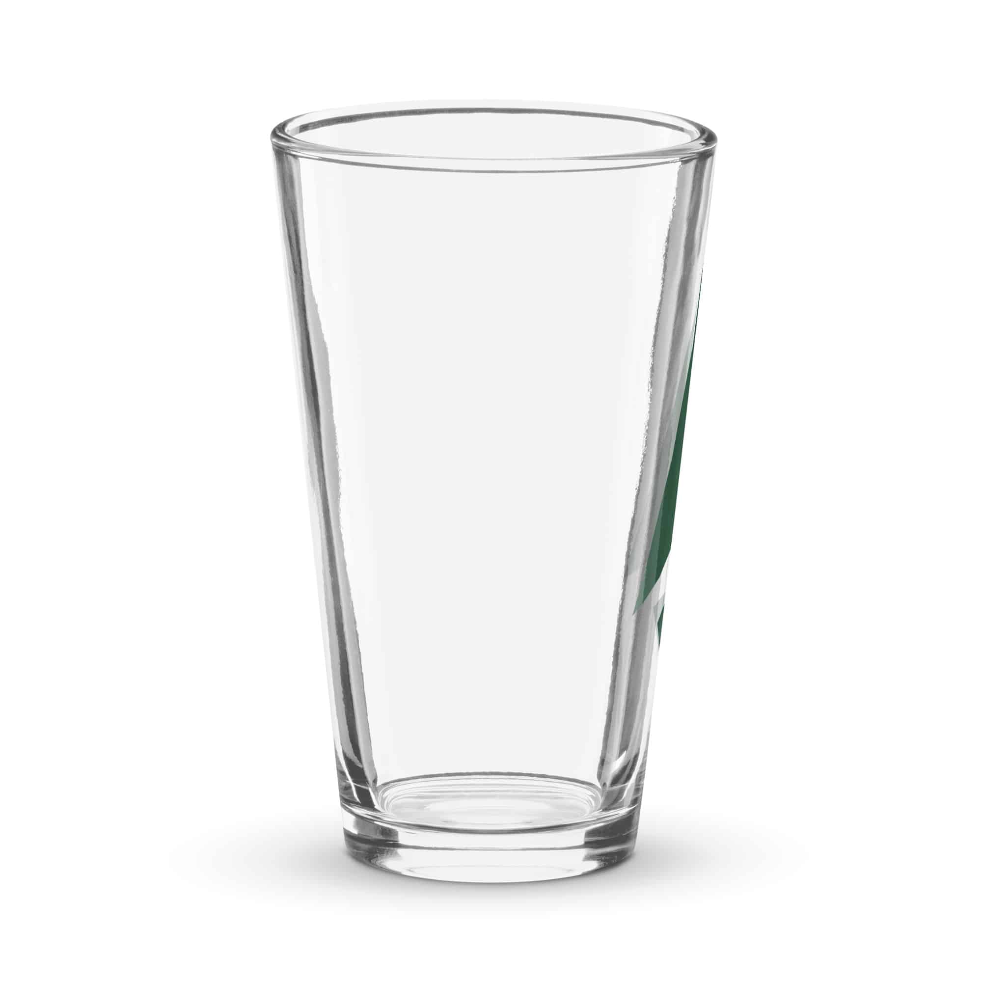 Forest Green Compass Arrow Pint Glass