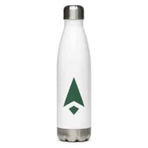 10 Compass Arrow Forest Green Stainless Steel Water Bottle - 17 oz - Main