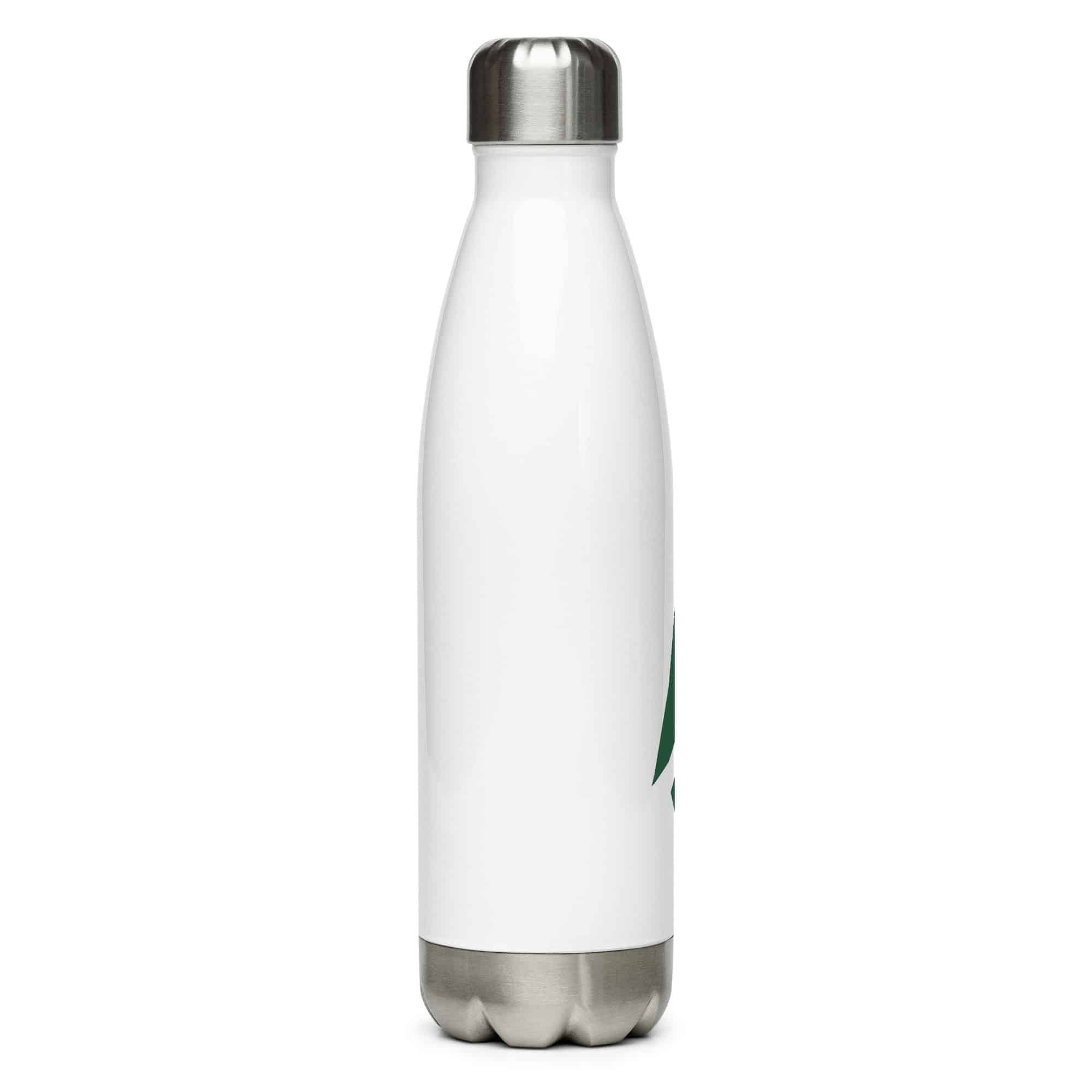 Forest Green Compass Arrow Water Bottle