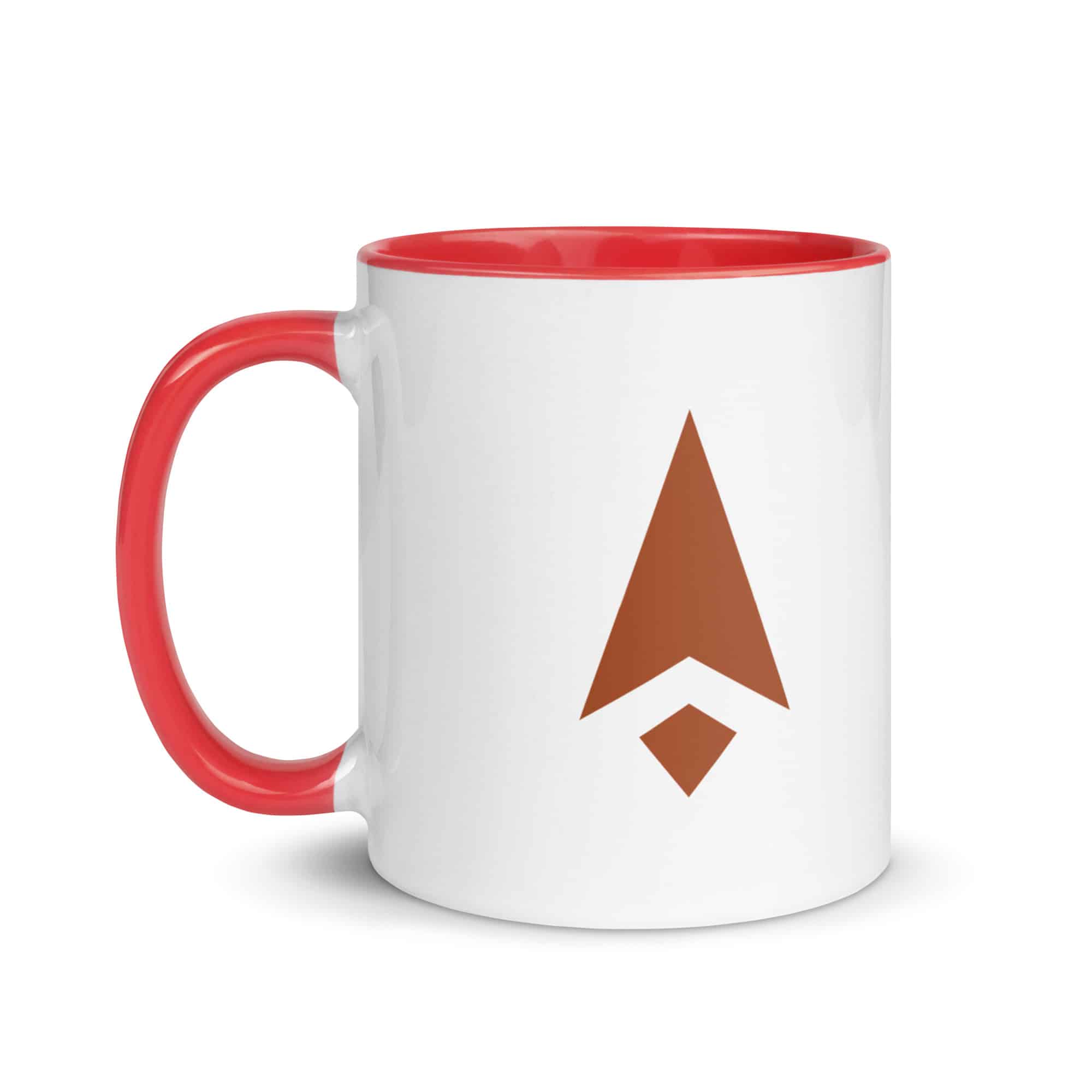 Terracotta Compass Arrow Color Inside Mug