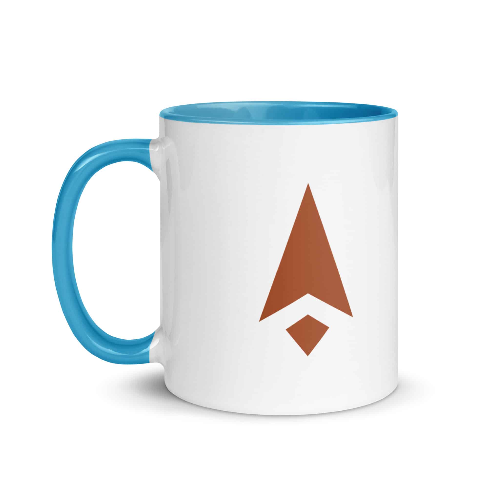 Terracotta Compass Arrow Color Inside Mug