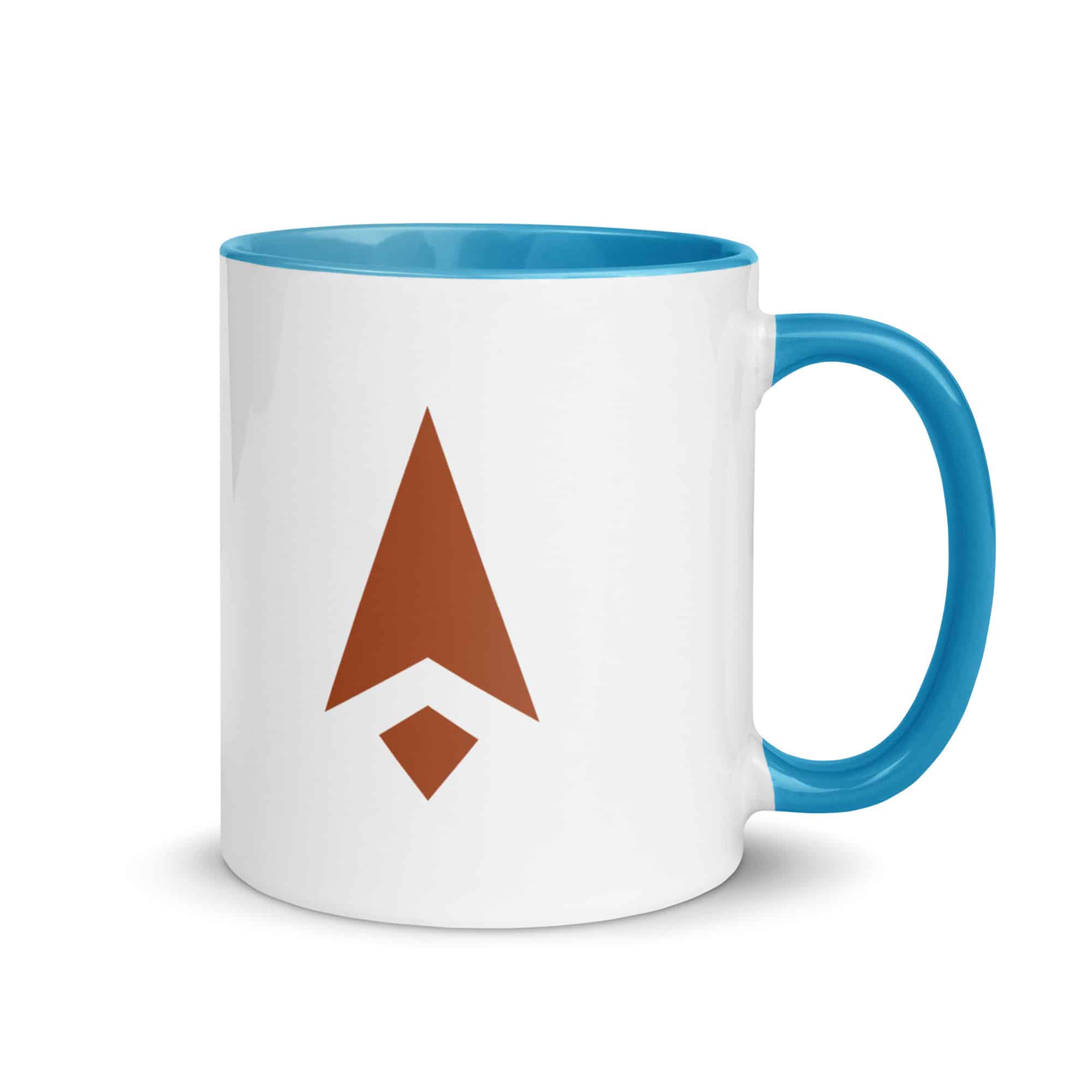 Terracotta Compass Arrow Color Inside Mug