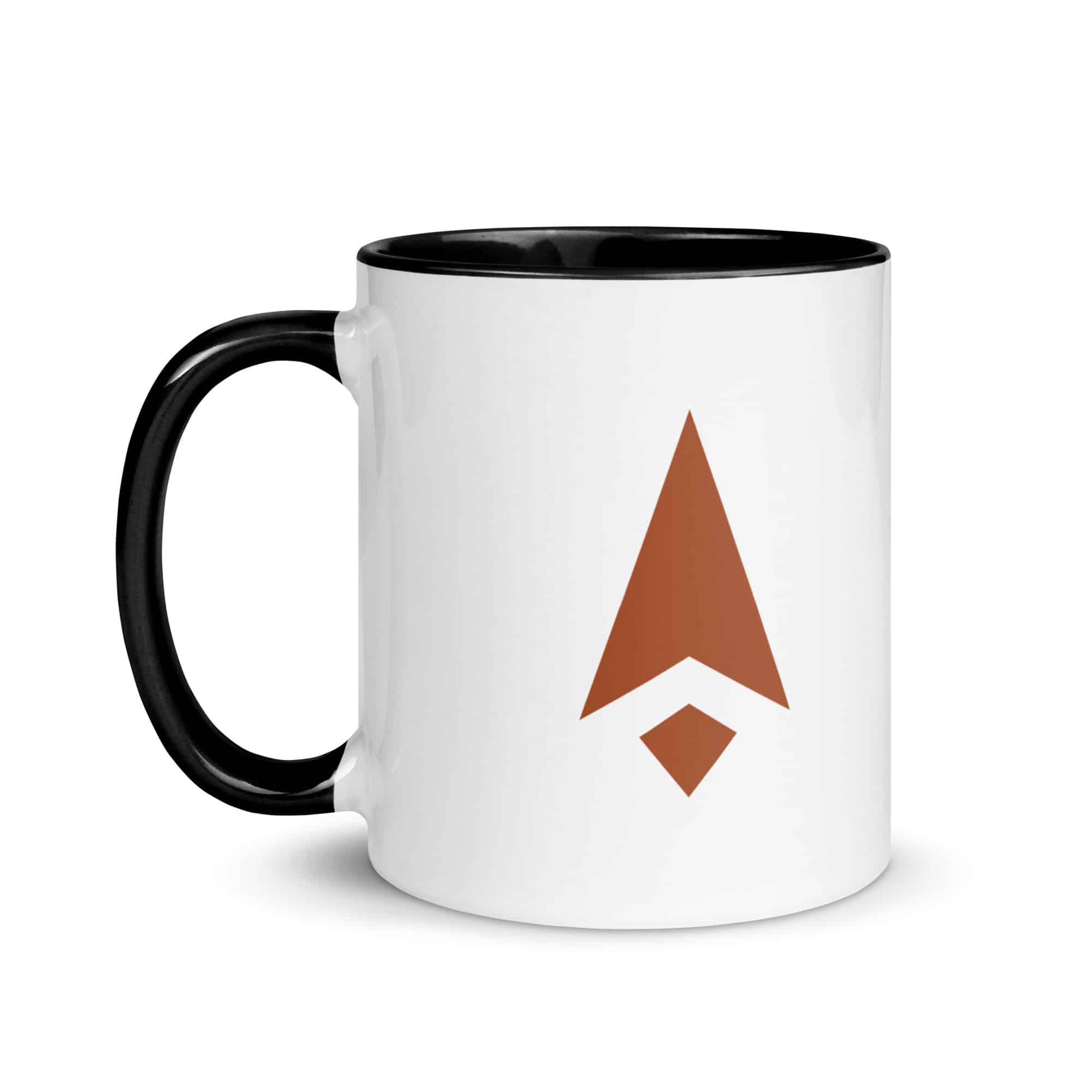 Terracotta Compass Arrow Color Inside Mug