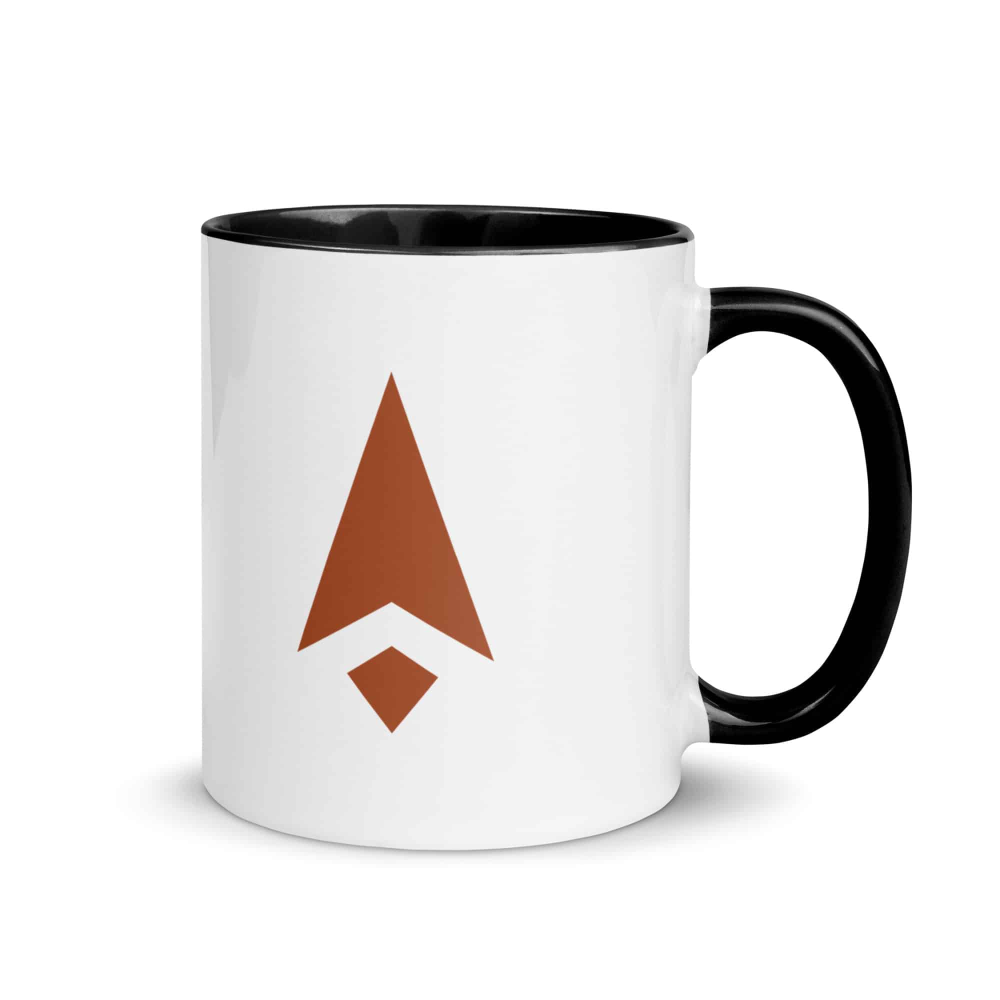 Terracotta Compass Arrow Color Inside Mug