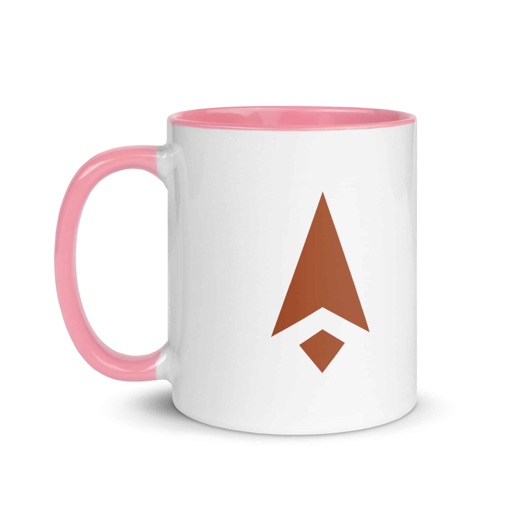 Terracotta Compass Arrow Color Inside Mug