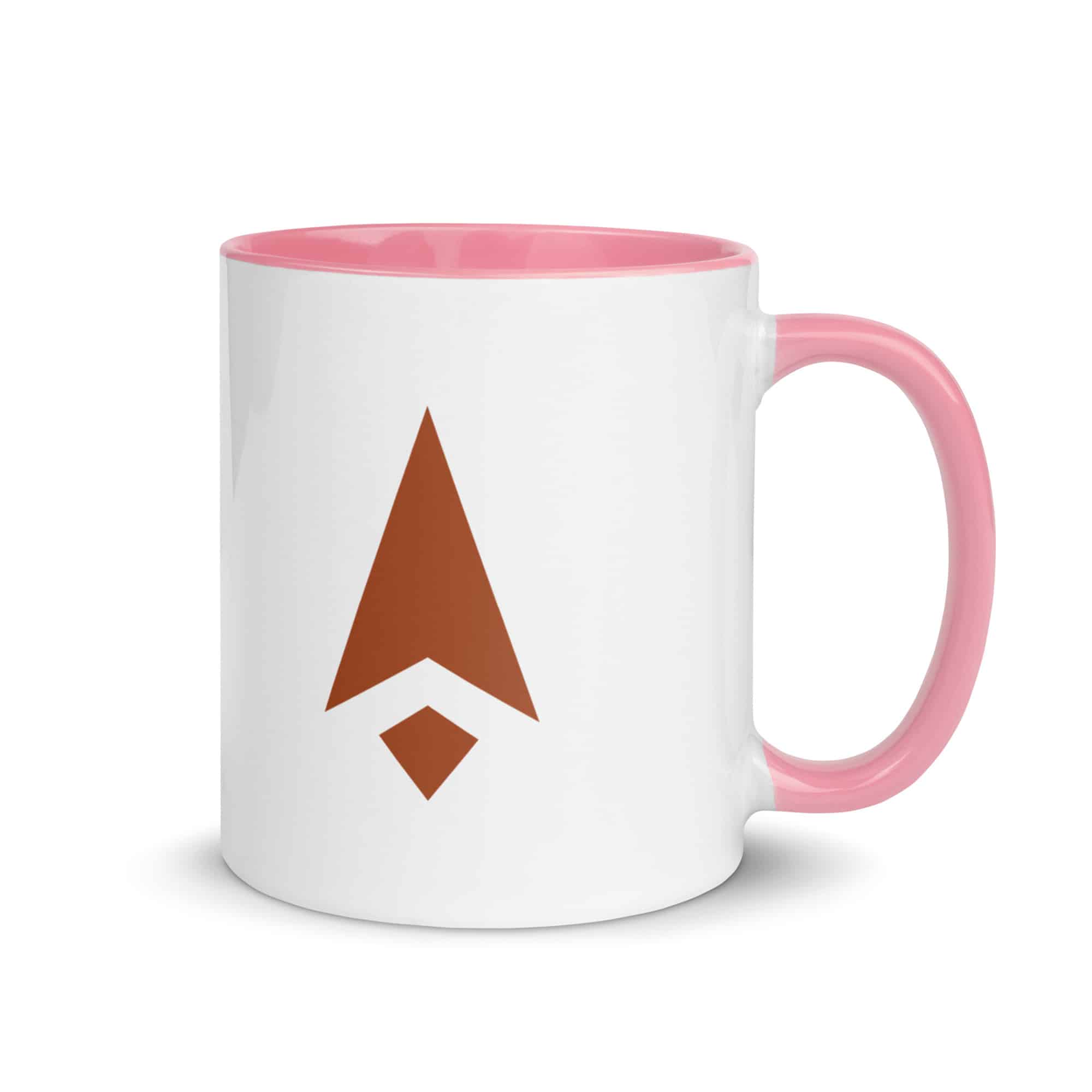 Terracotta Compass Arrow Color Inside Mug