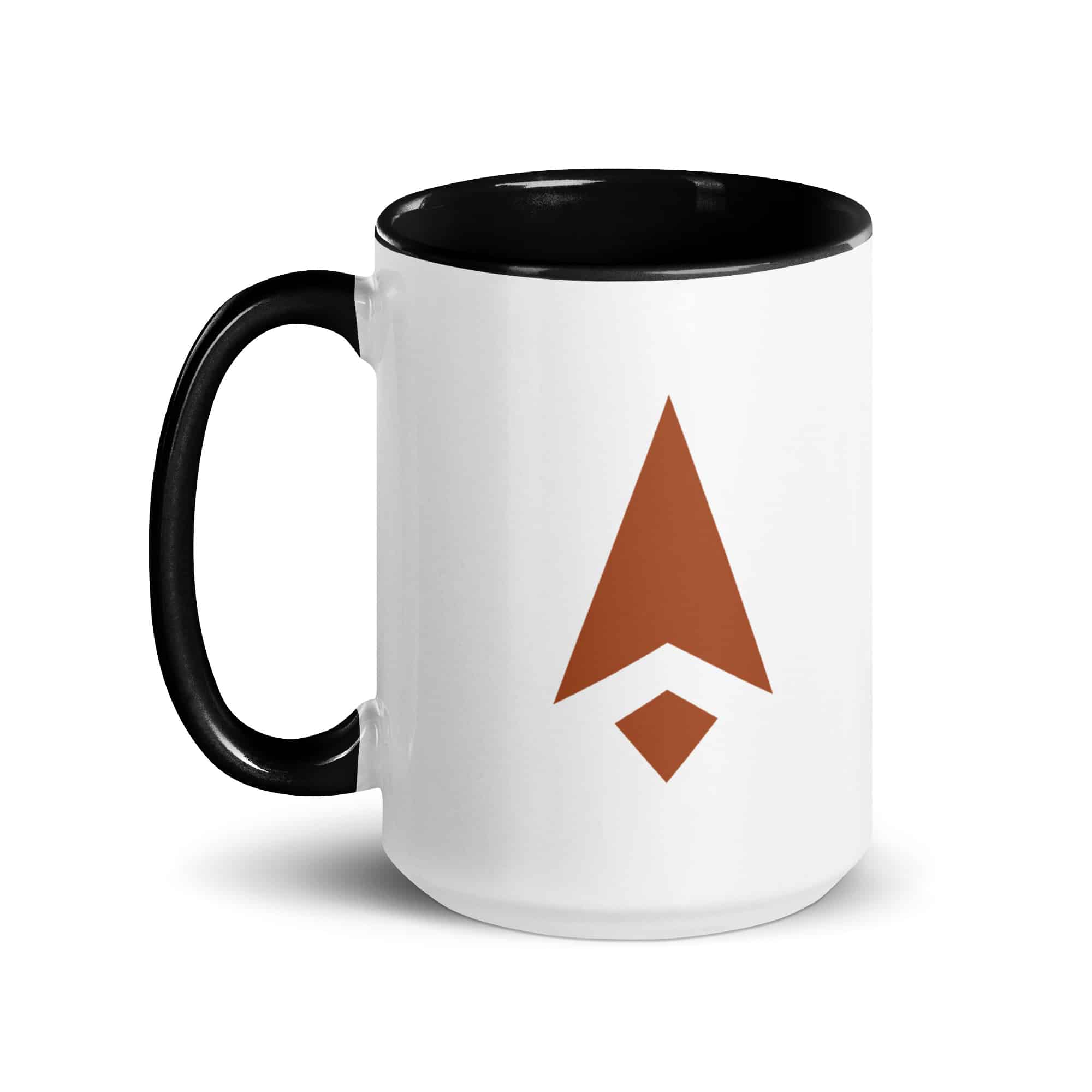 Terracotta Compass Arrow Color Inside Mug