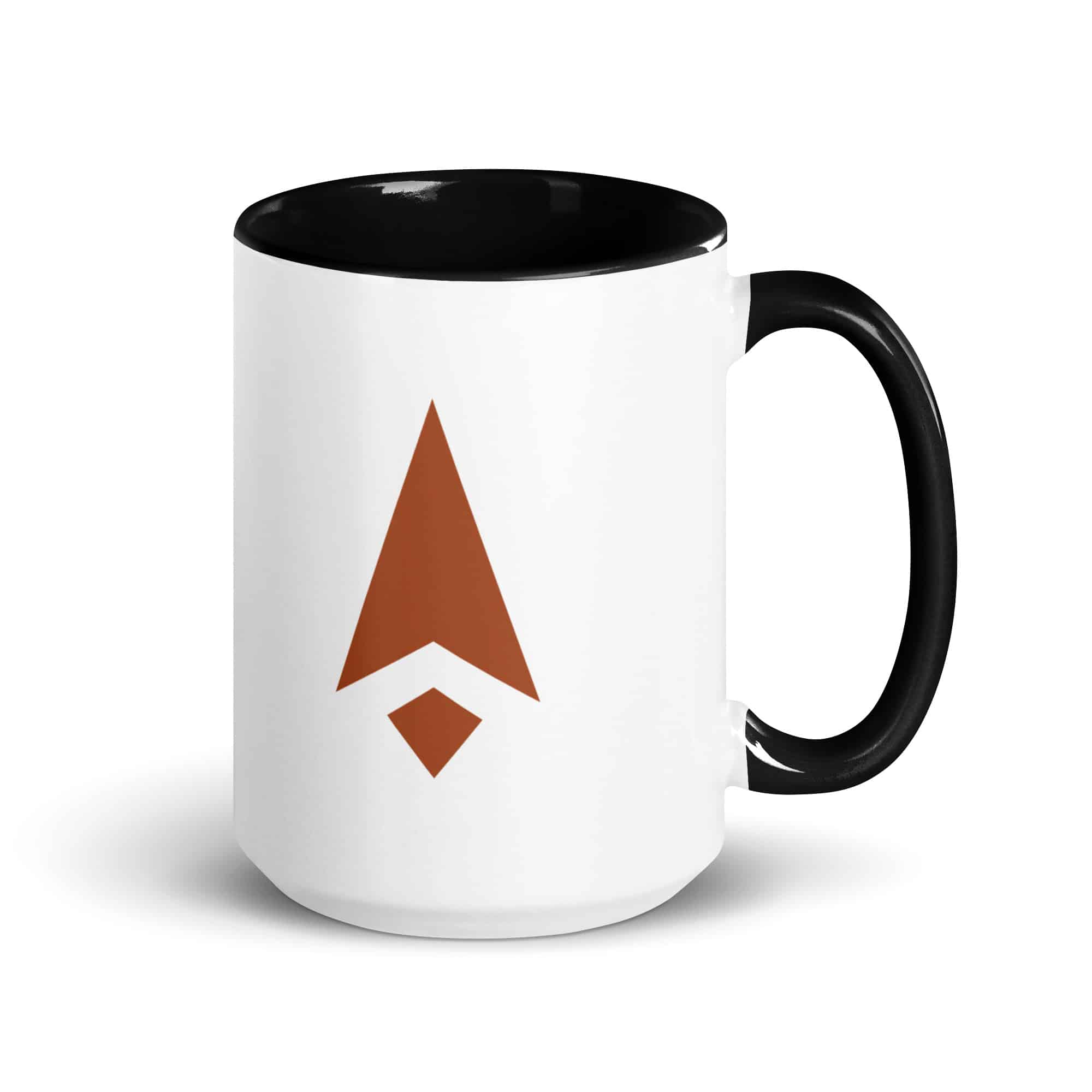 Terracotta Compass Arrow Color Inside Mug