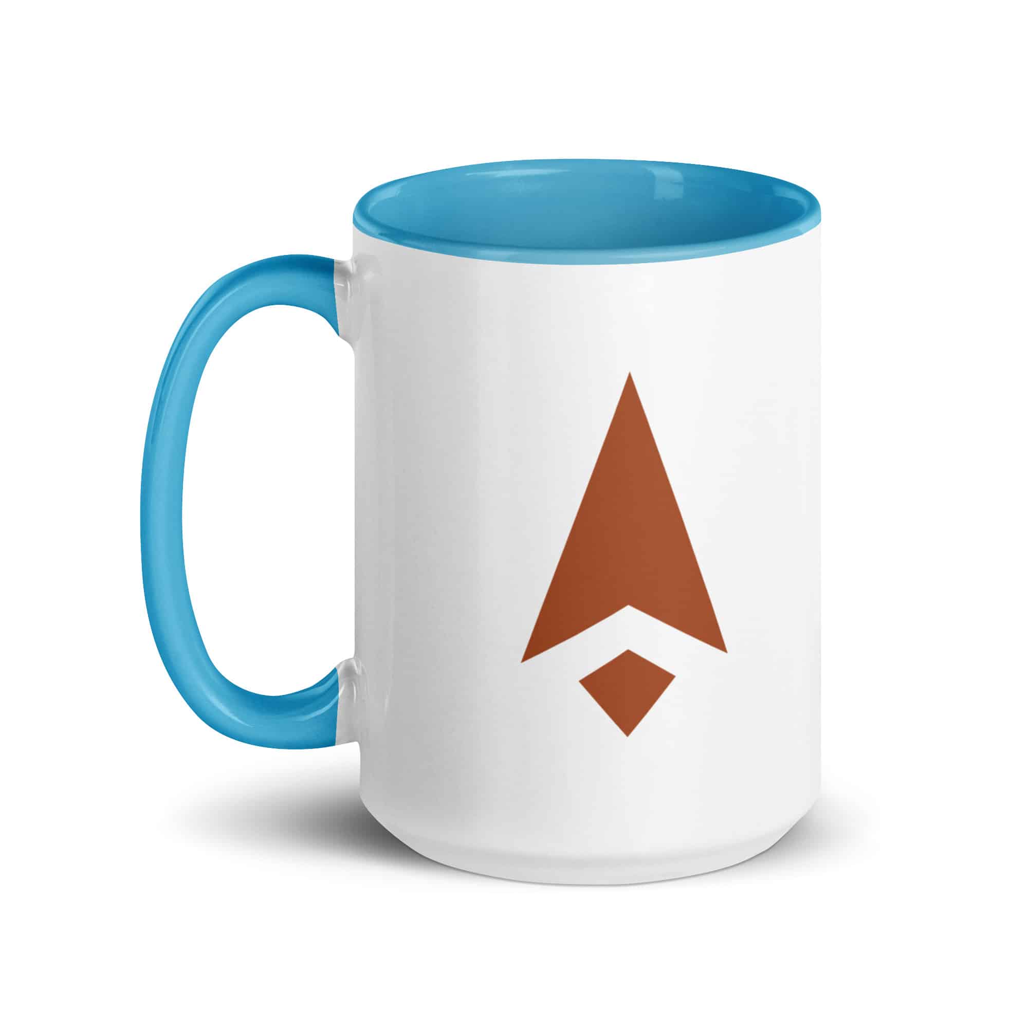 Terracotta Compass Arrow Color Inside Mug