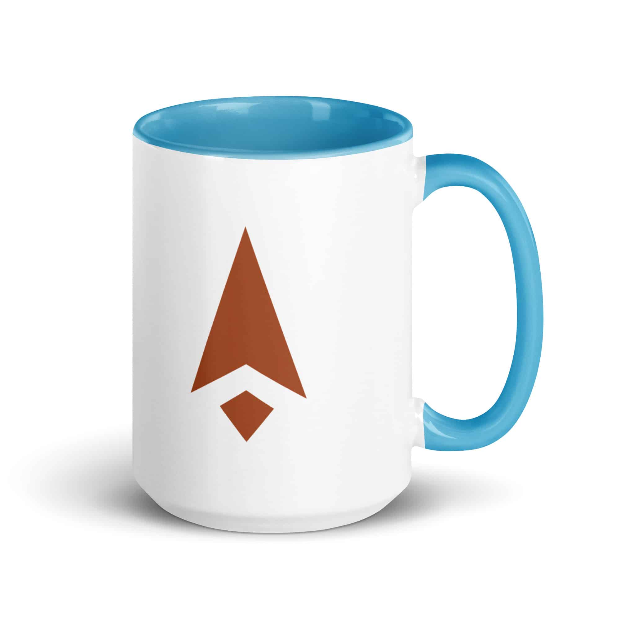 Terracotta Compass Arrow Color Inside Mug