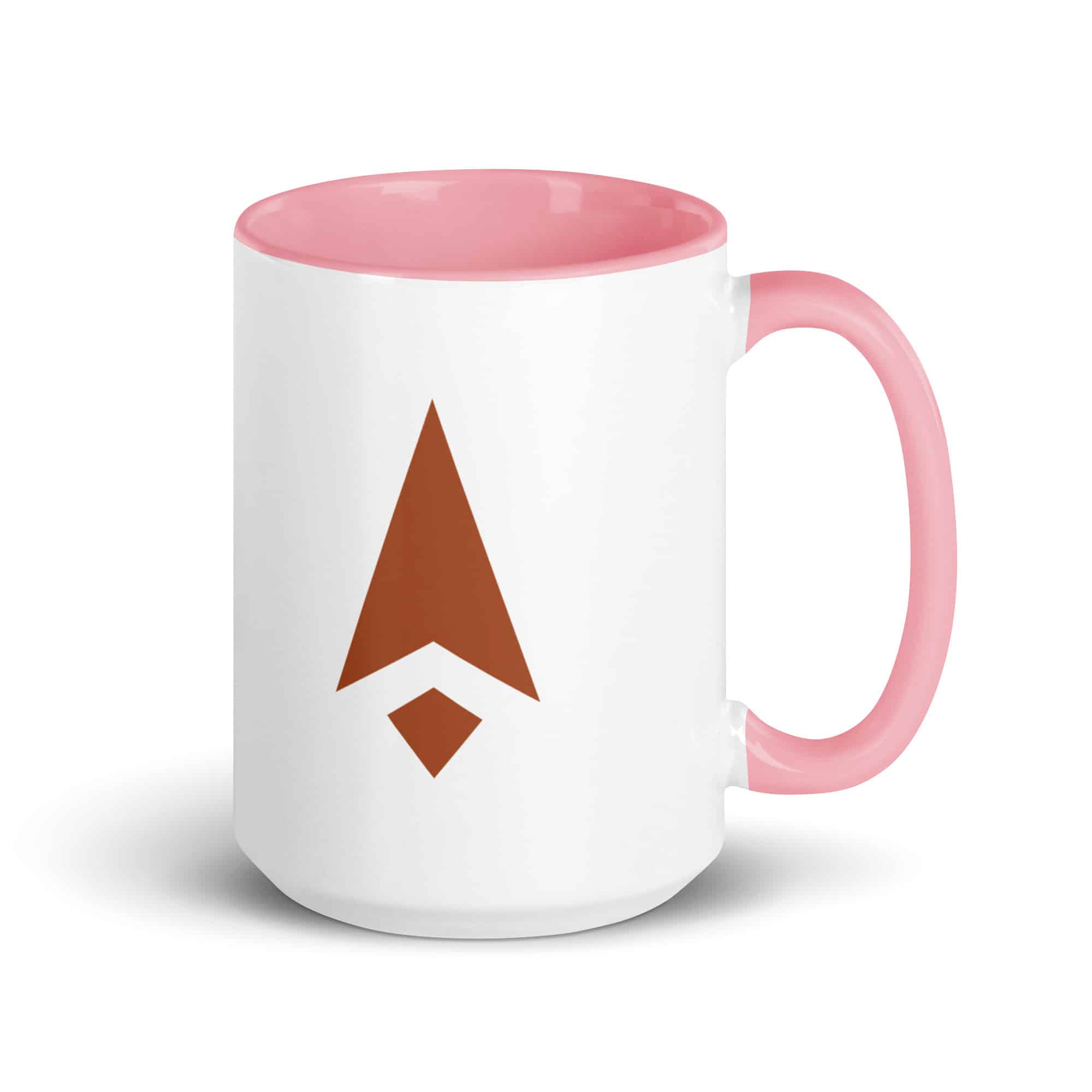 Terracotta Compass Arrow Color Inside Mug