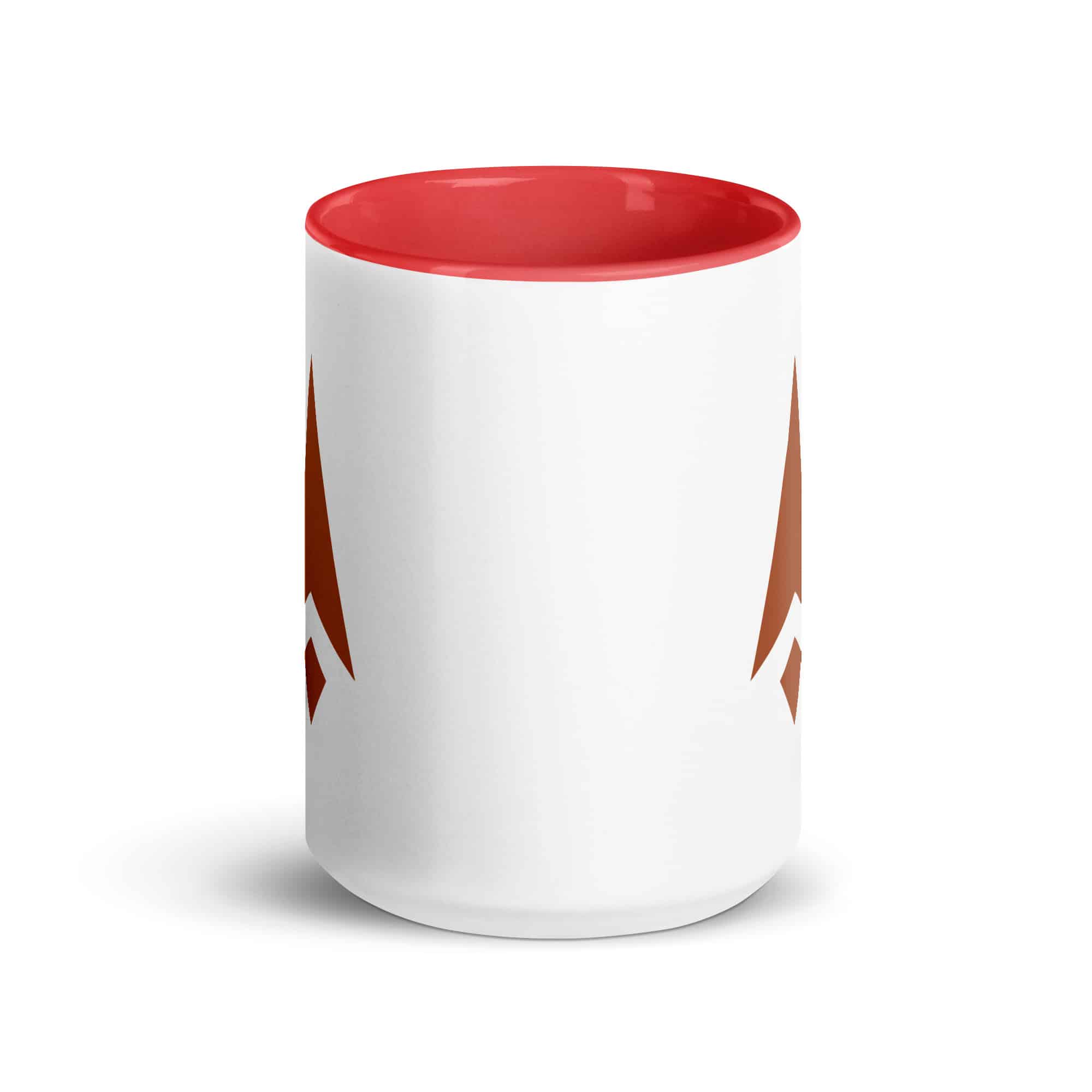 Terracotta Compass Arrow Color Inside Mug