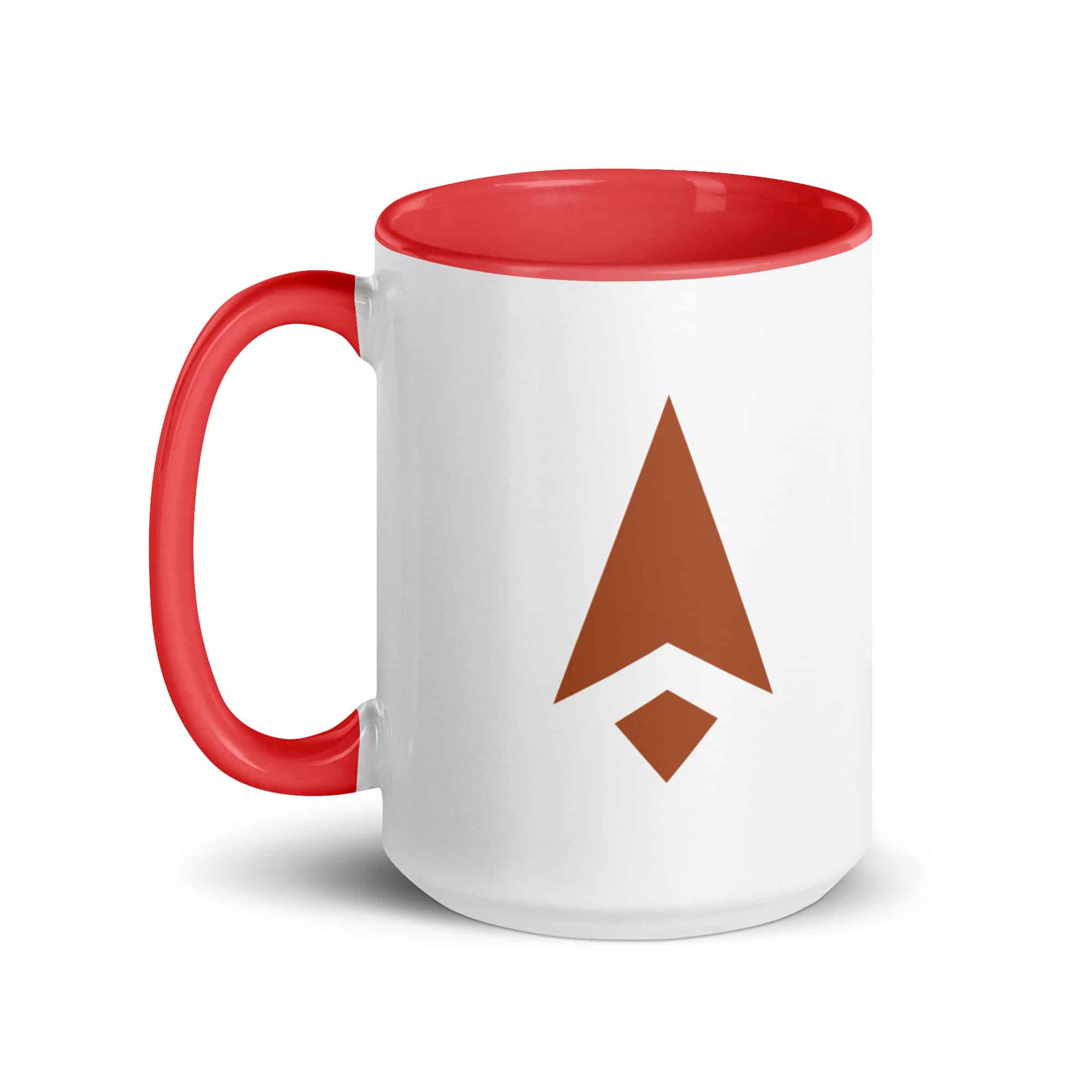 Terracotta Compass Arrow Color Inside Mug