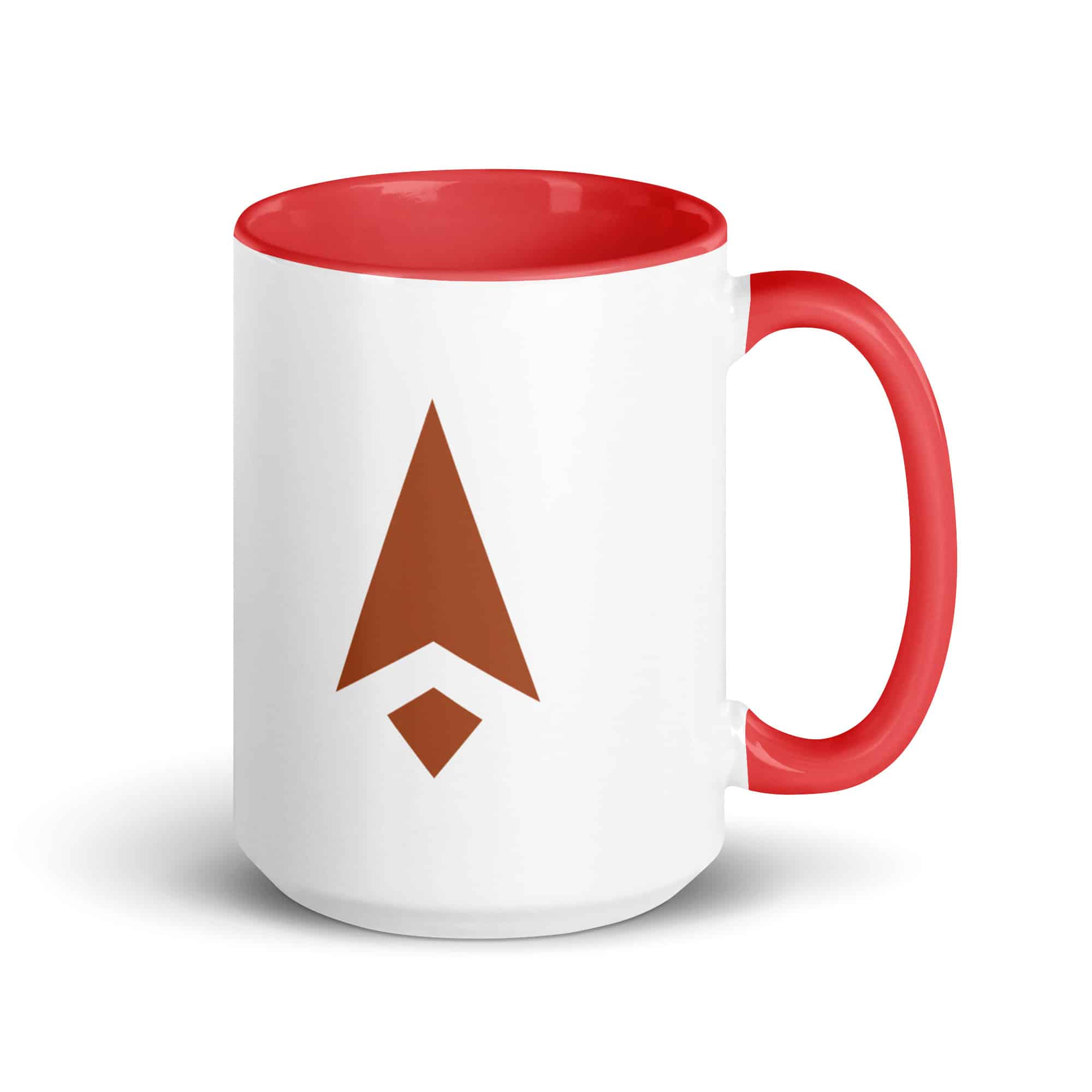 Terracotta Compass Arrow Color Inside Mug