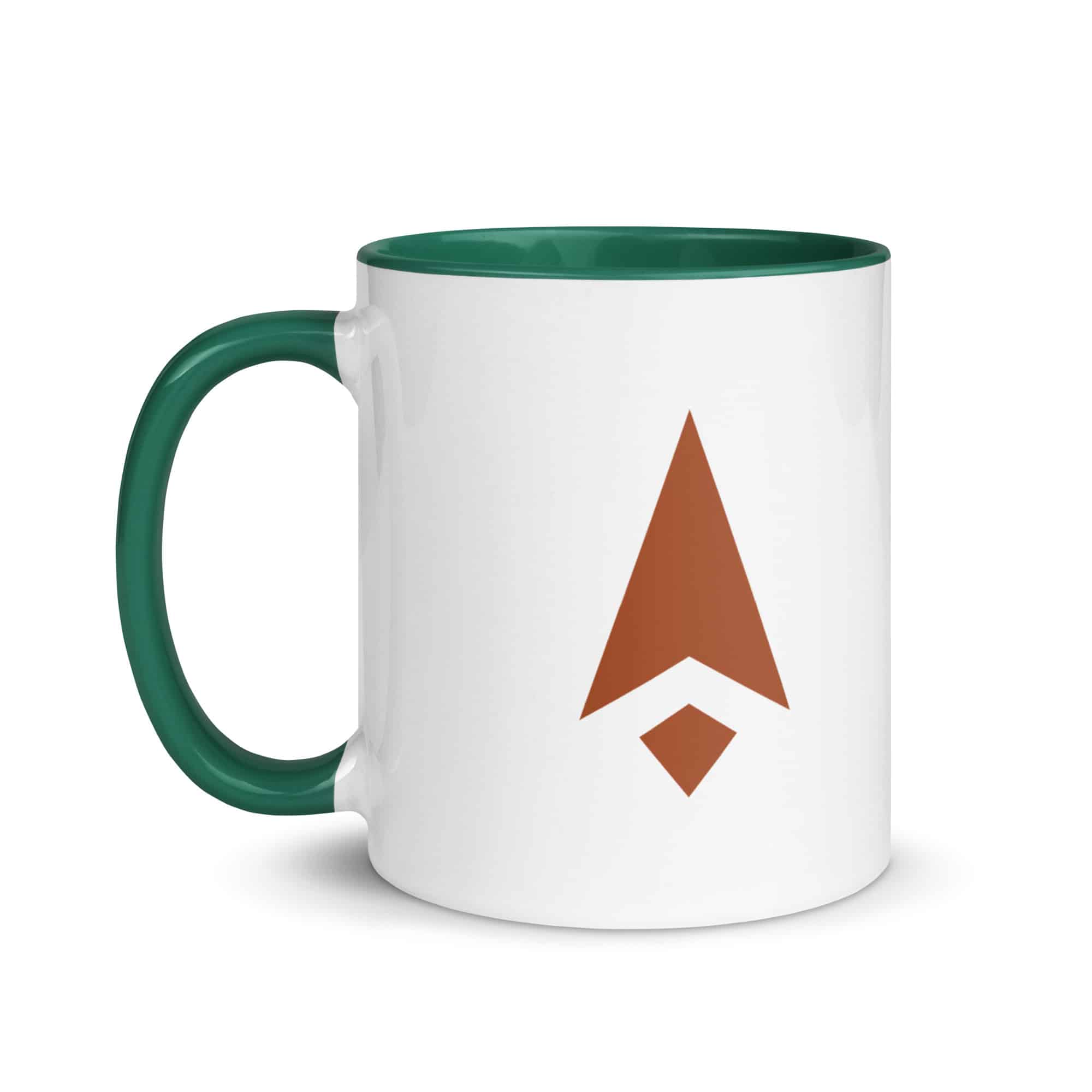 Terracotta Compass Arrow Color Inside Mug